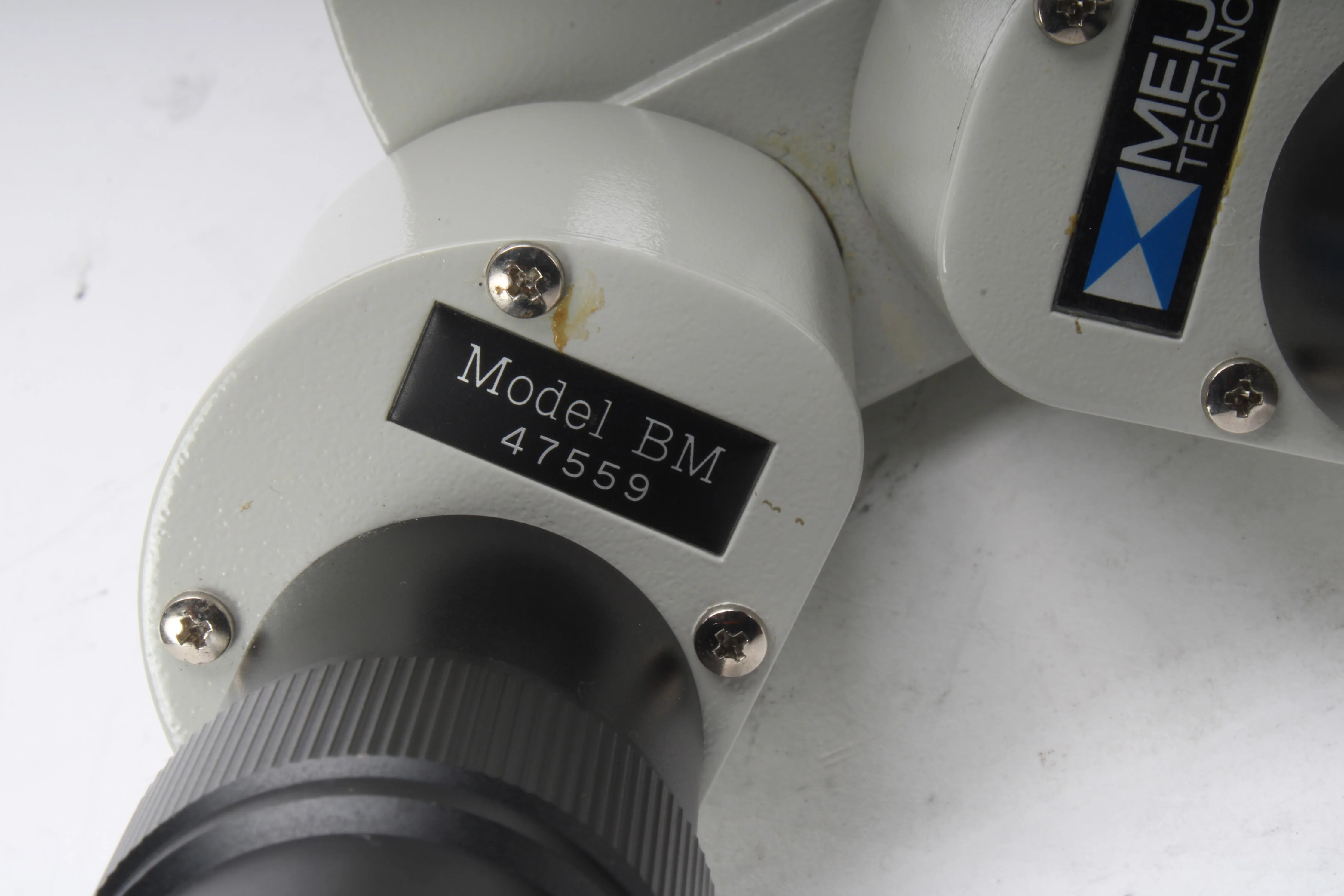 Meiji Techno BM Stereo Microscope Head WIth 2x W10X Eyepieces - Image 2