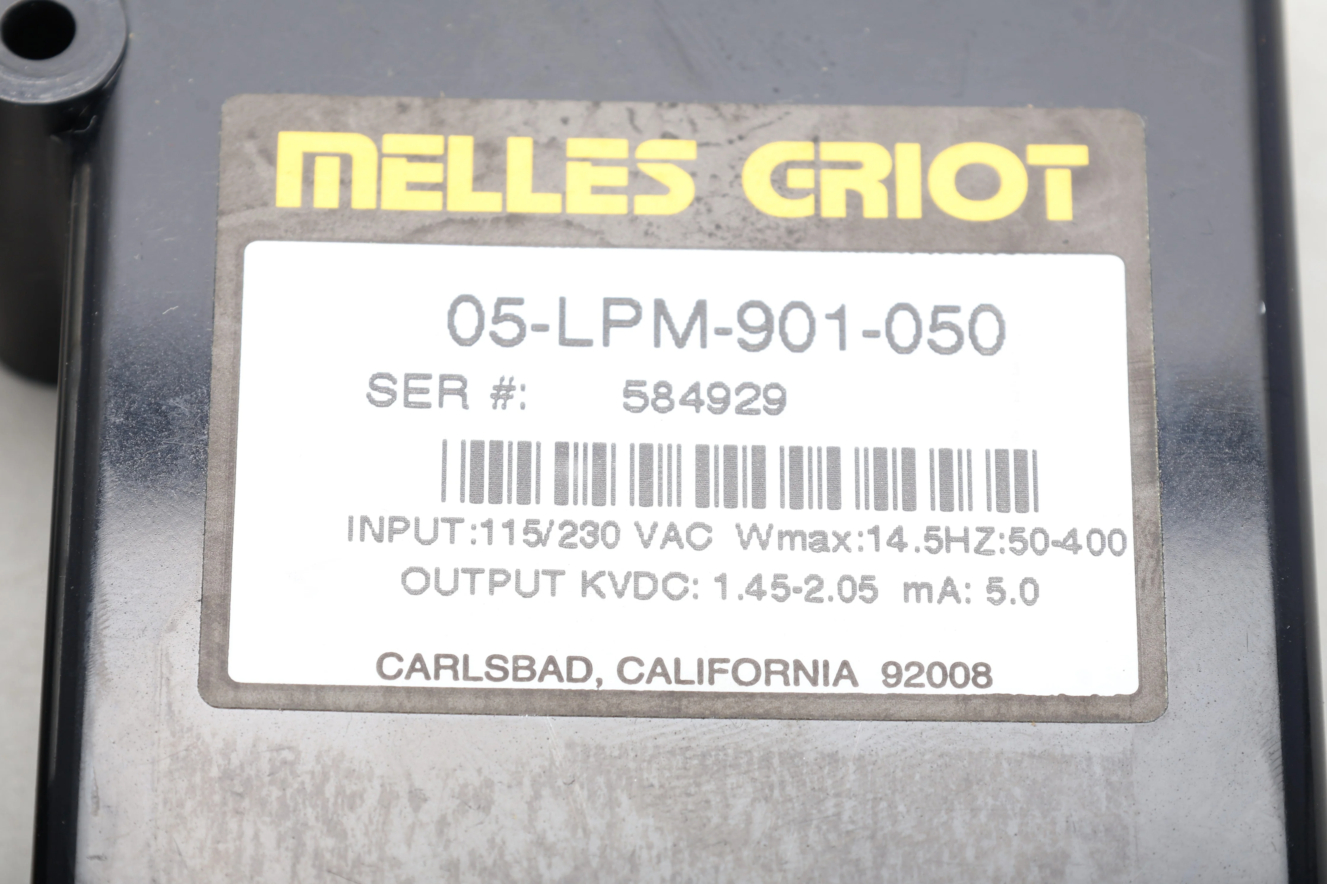 Melles Griot 05-LHR-633 Helium-Neon Laser W/ 05-LPM-901-050 Laser PSU (Lot of 2) - Image 6