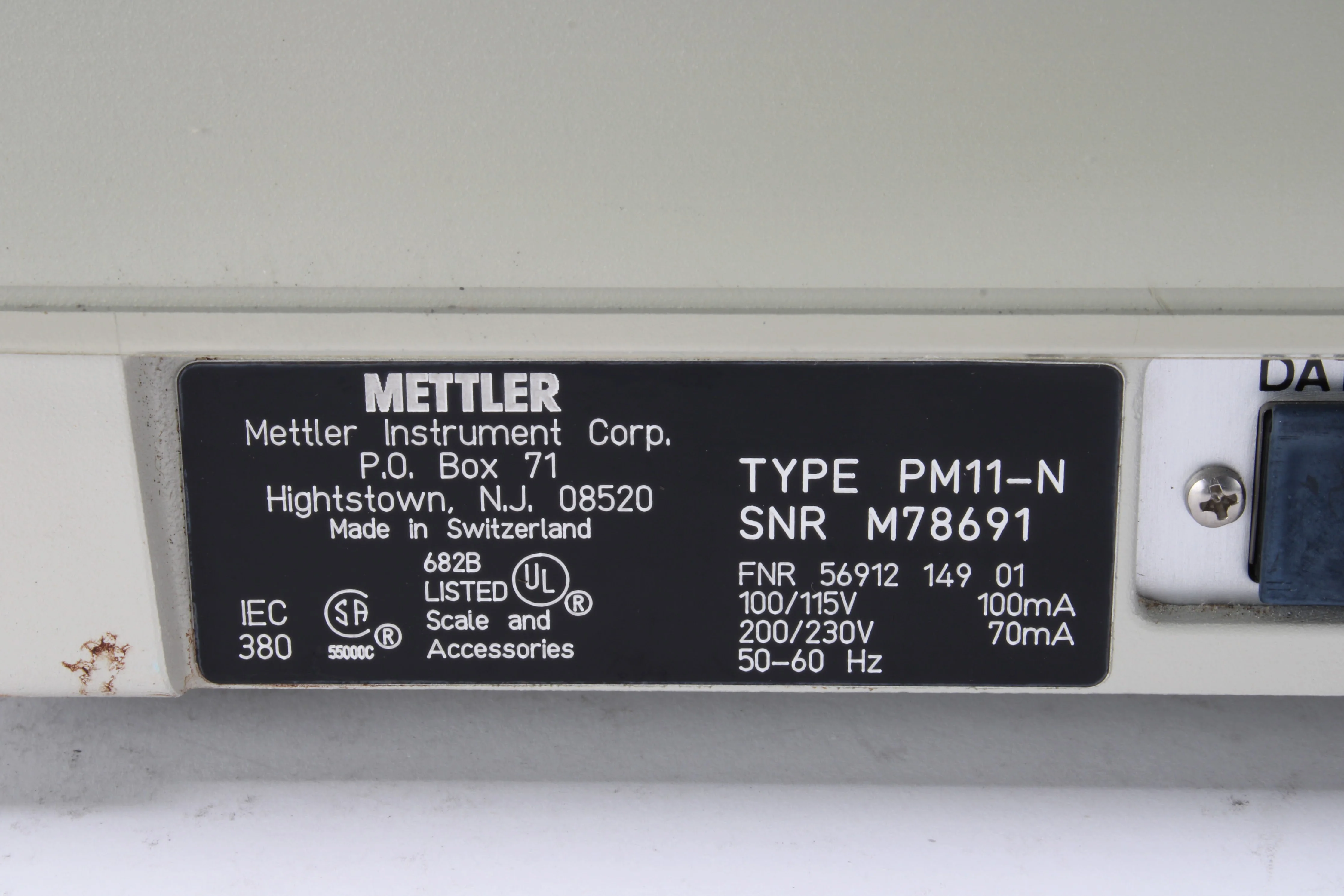 Mettler PM11-N Digital Precision Lab Scale - Fair Condition - Image 6