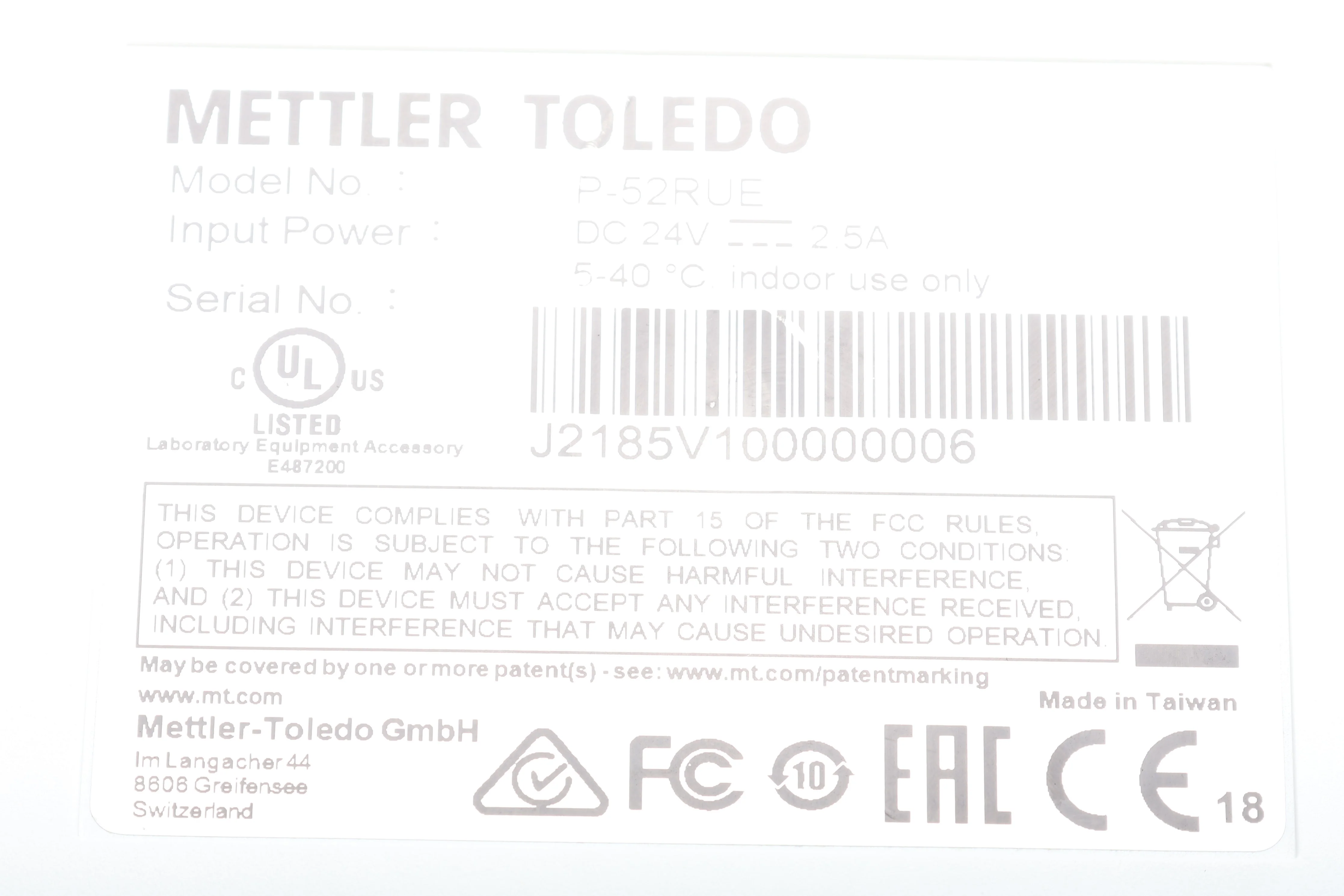 Mettler Toledo P-52RUE Dot Matrix Printer With Power Supply and USB Cable - Image 8