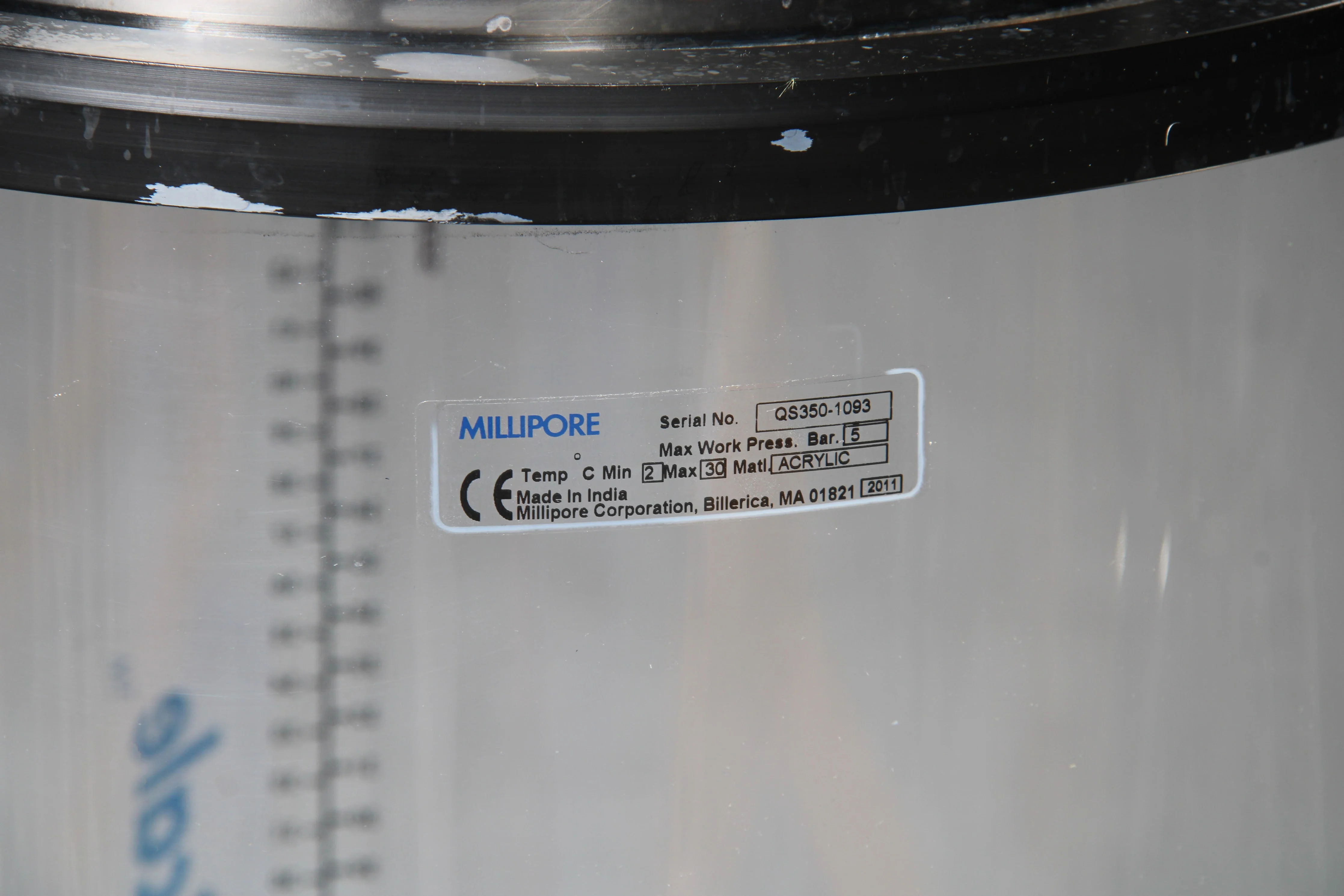 Millipore QS350 Chromatography Column GA351511 With Various Extra Bolts - Image 6
