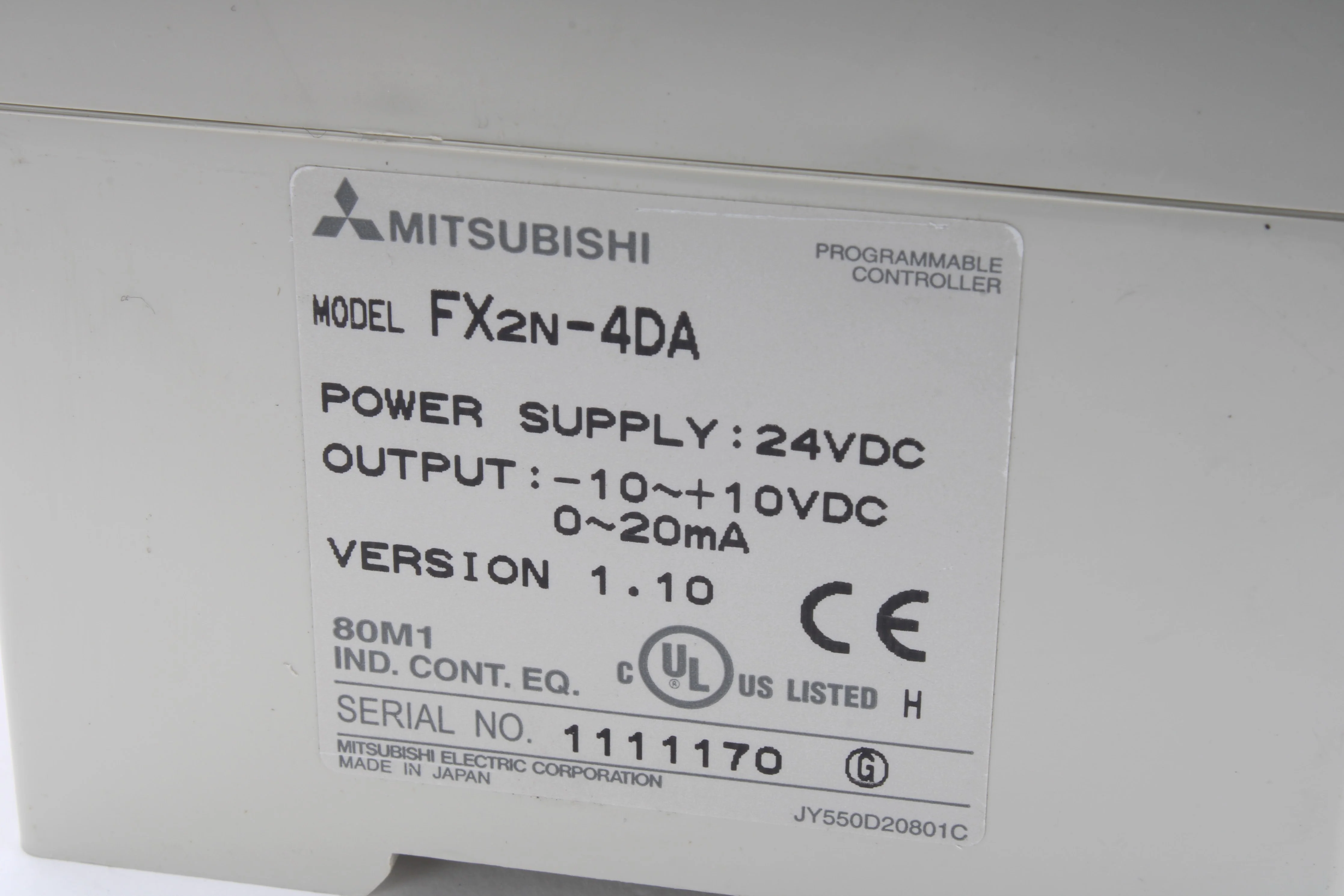 Mitsubishi FX2N-32MR-001 Programmable Logic Control W/ 2x FX2N-4DA Power Supply - Image 8