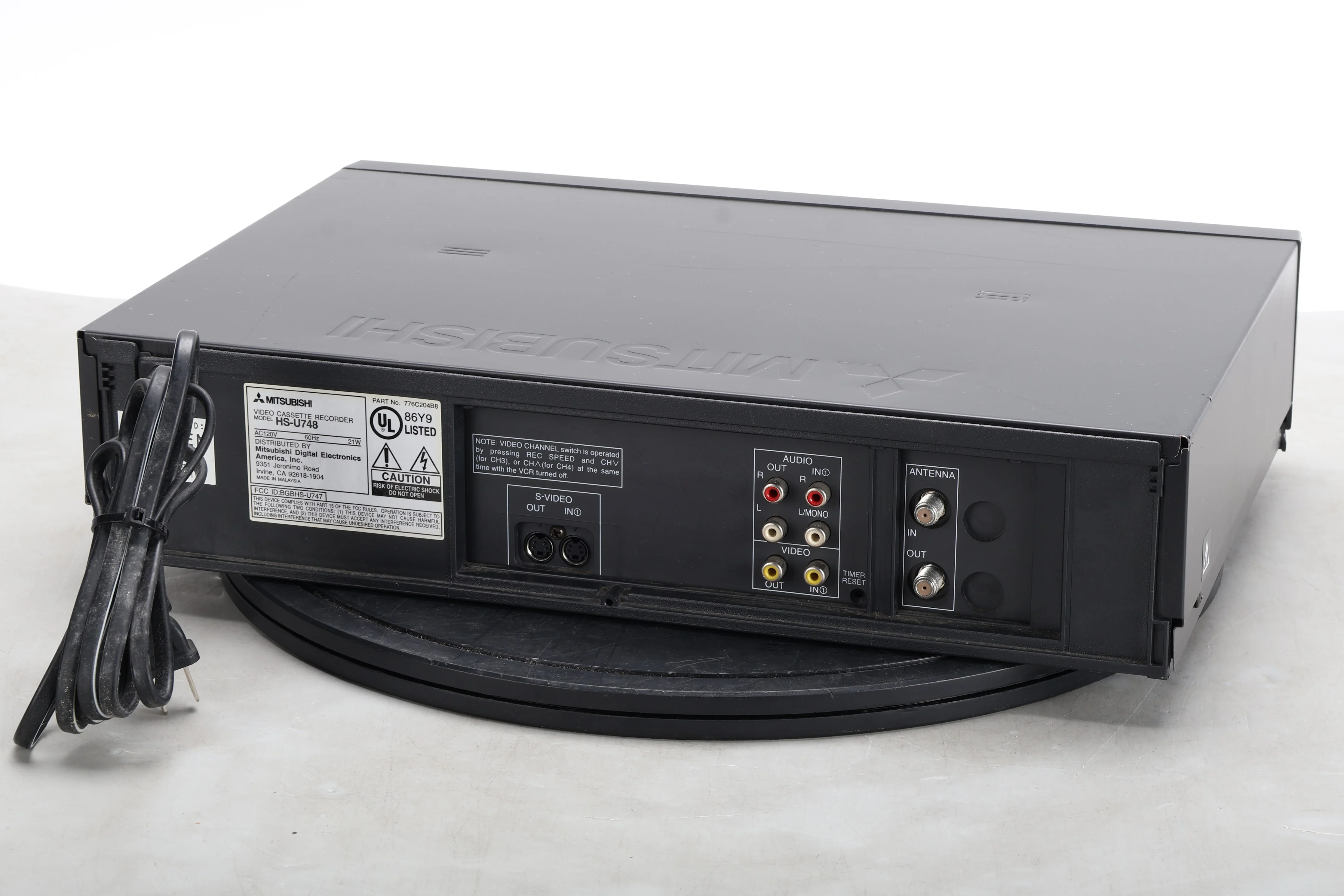 Mitsubishi HS-U748 Video Cassette Recorder 776C204B8 - Image 3
