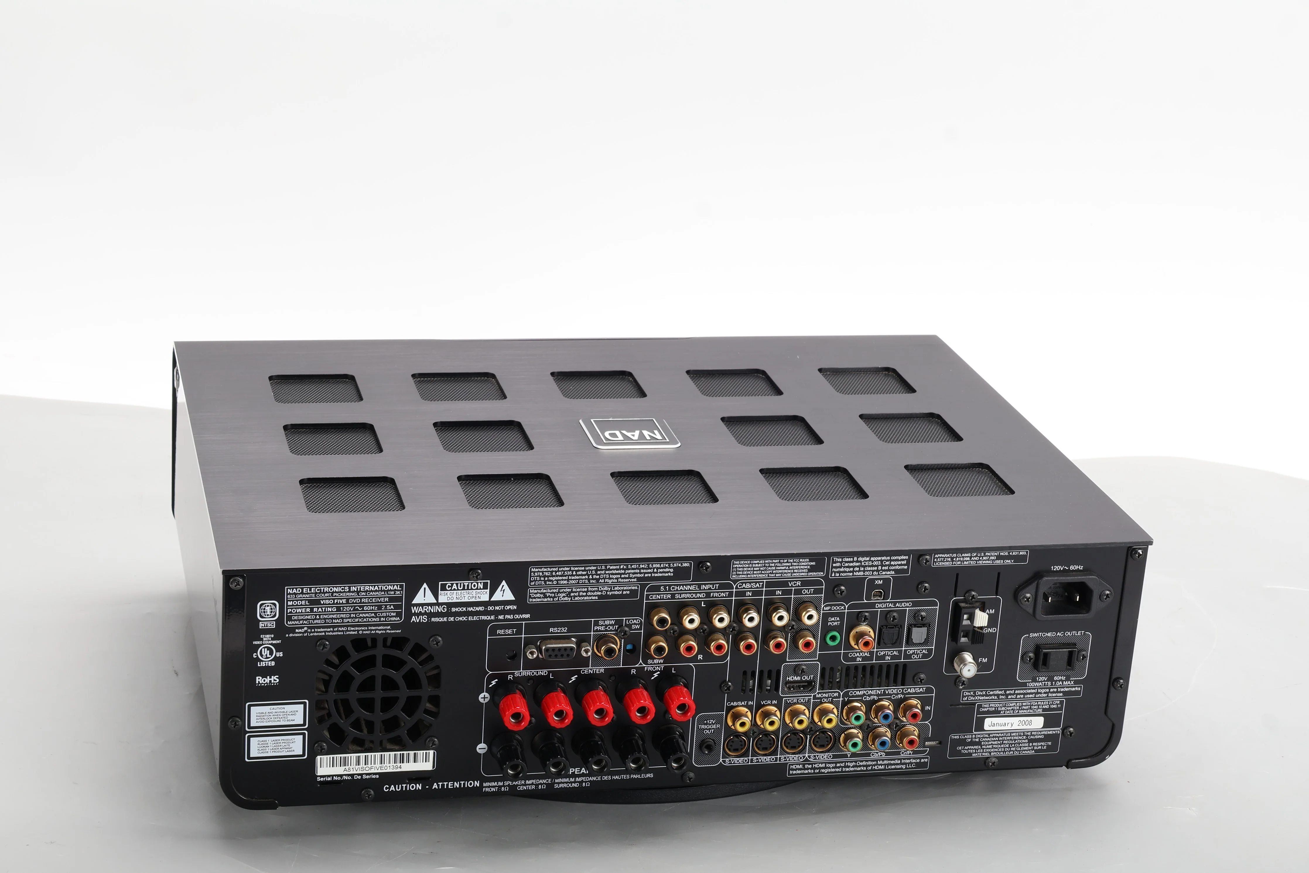 NAD VISO FIVE DVD Receiver Home Theater AV Receiver - Fair Condition - Image 3