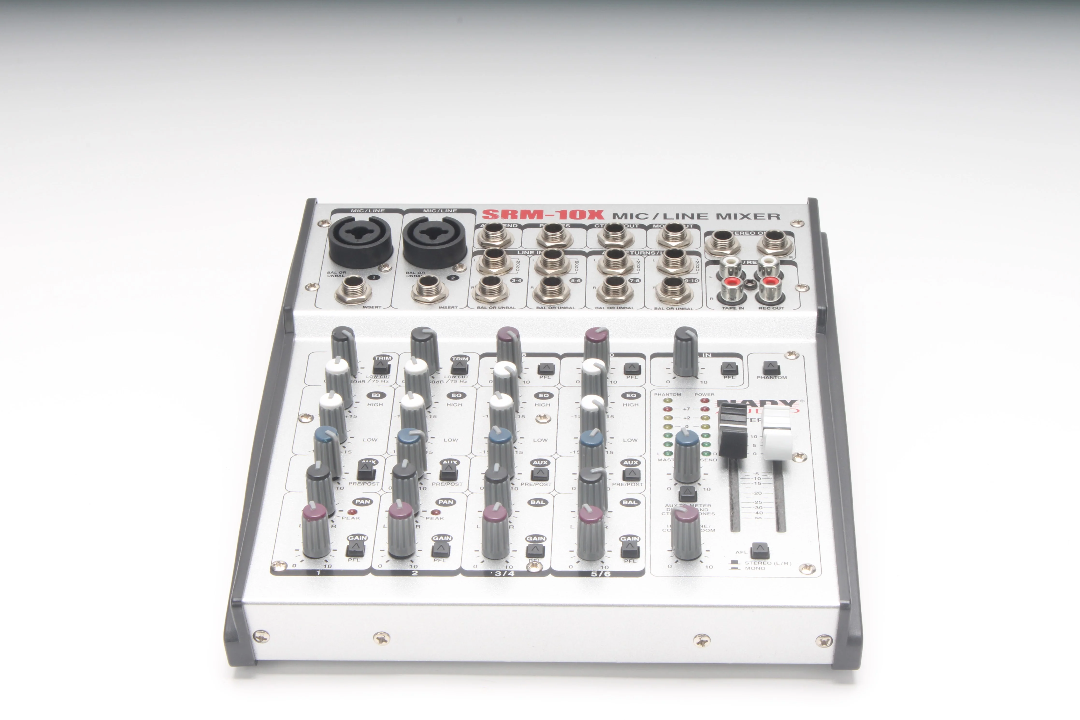 Nady SRM-10X 10-Channel Stereo Mic / Line Mixer - No Power Supply