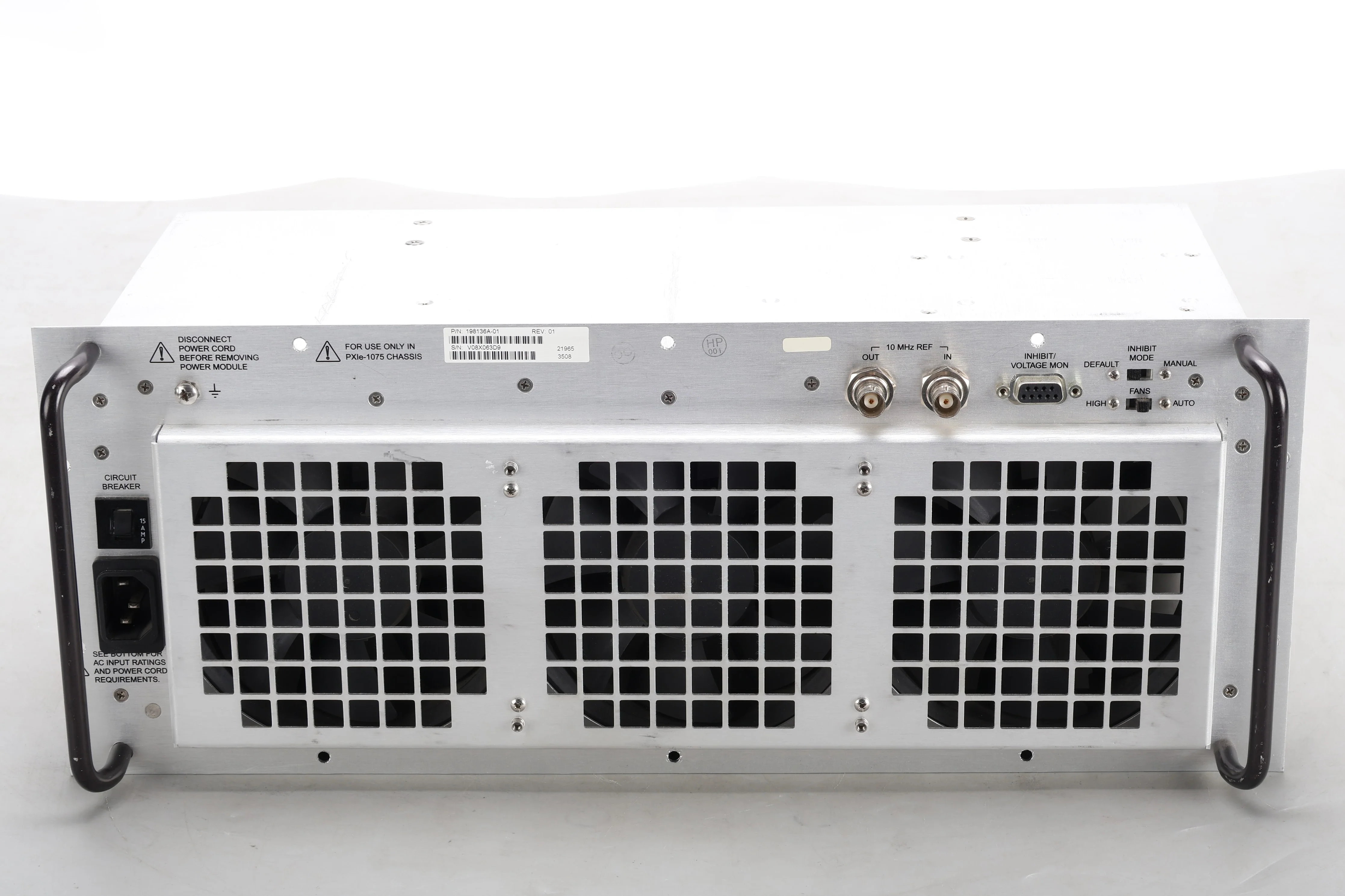 National Instruments NI 198136A-01 Fan Tray / 198139A-01 ROAL 231A Power Supply