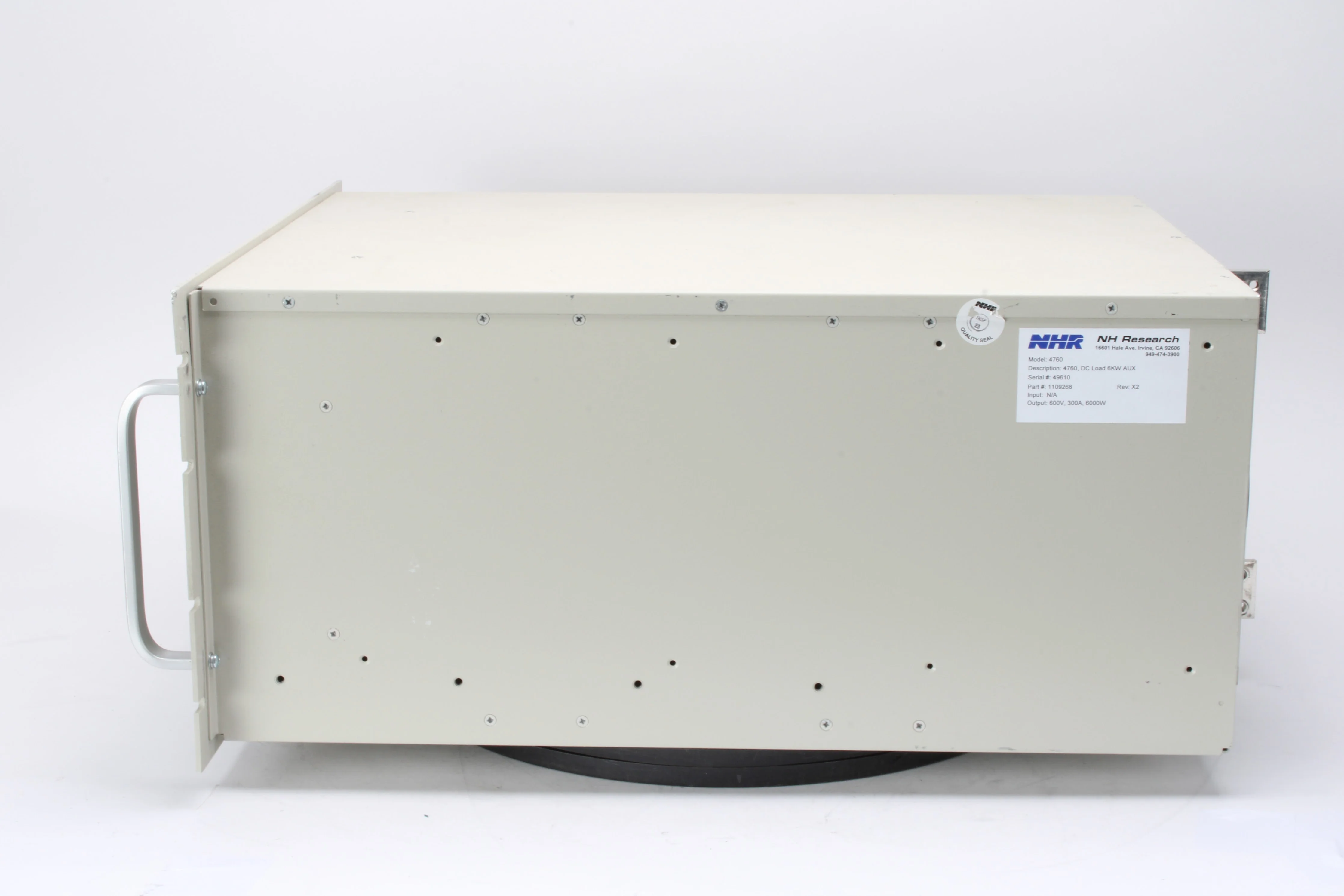NHR 4760 Auxiliary DC Load 600V 300A 6000W 1109268 - Image 3