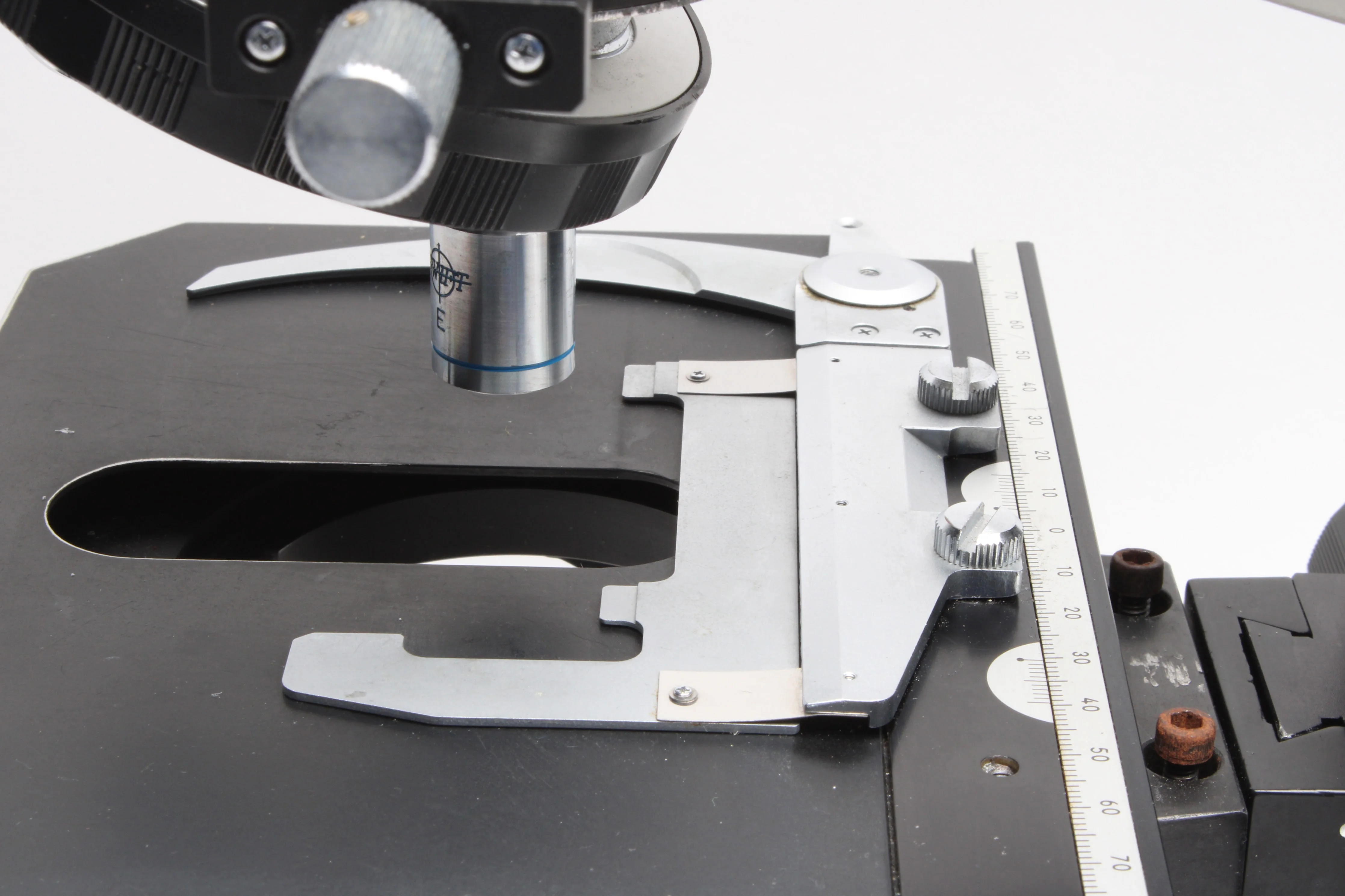 Nikon Optiphot Microscope W/ Leitz Wetzlar 170/- 4/0.12, Swift E 10 0.25, CFW10X - Image 7