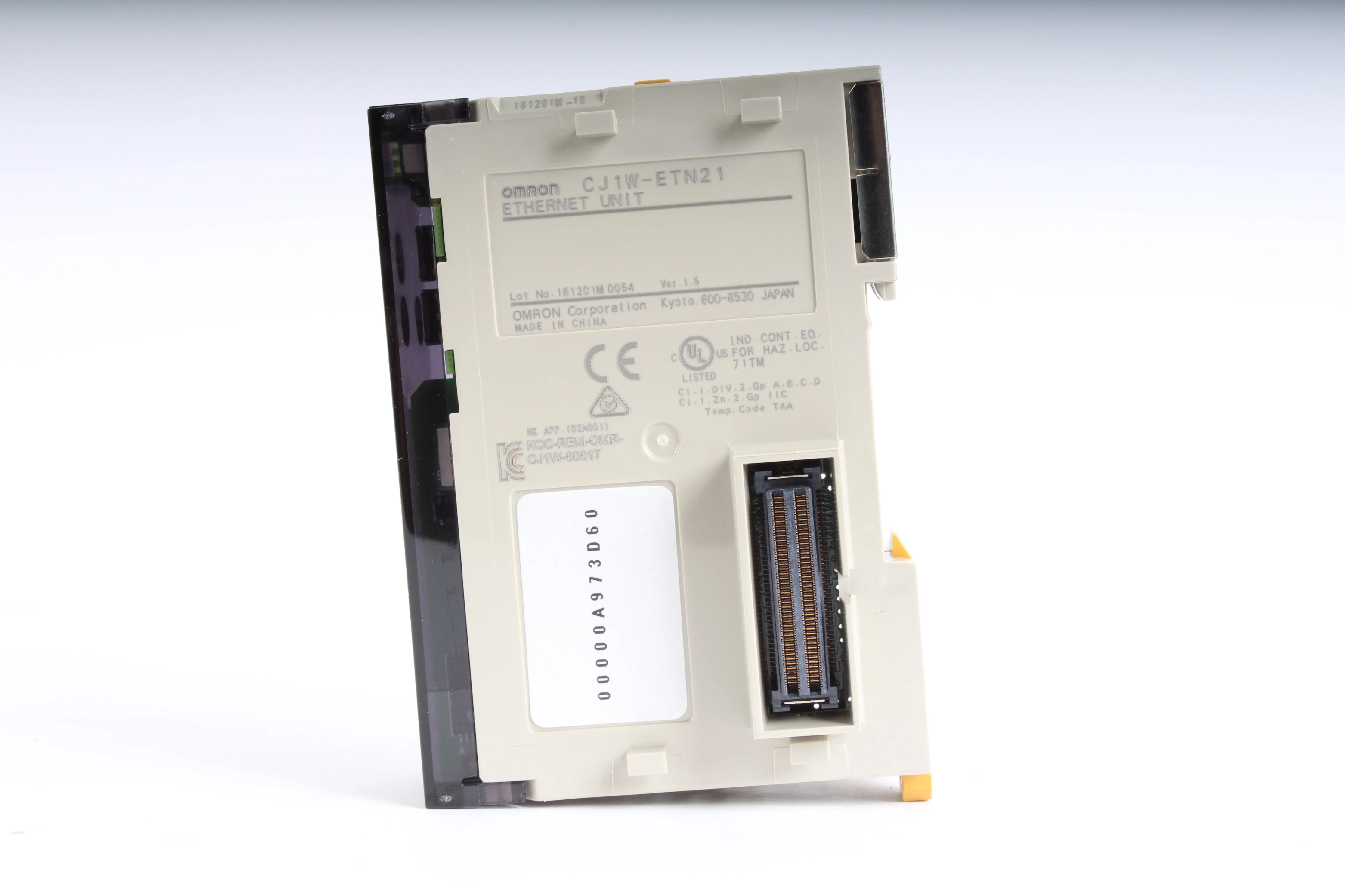 Omron CJ1W-ETN21 Ethernet Unit Version 1.5 Communications Module - DIN Rail - Image 4