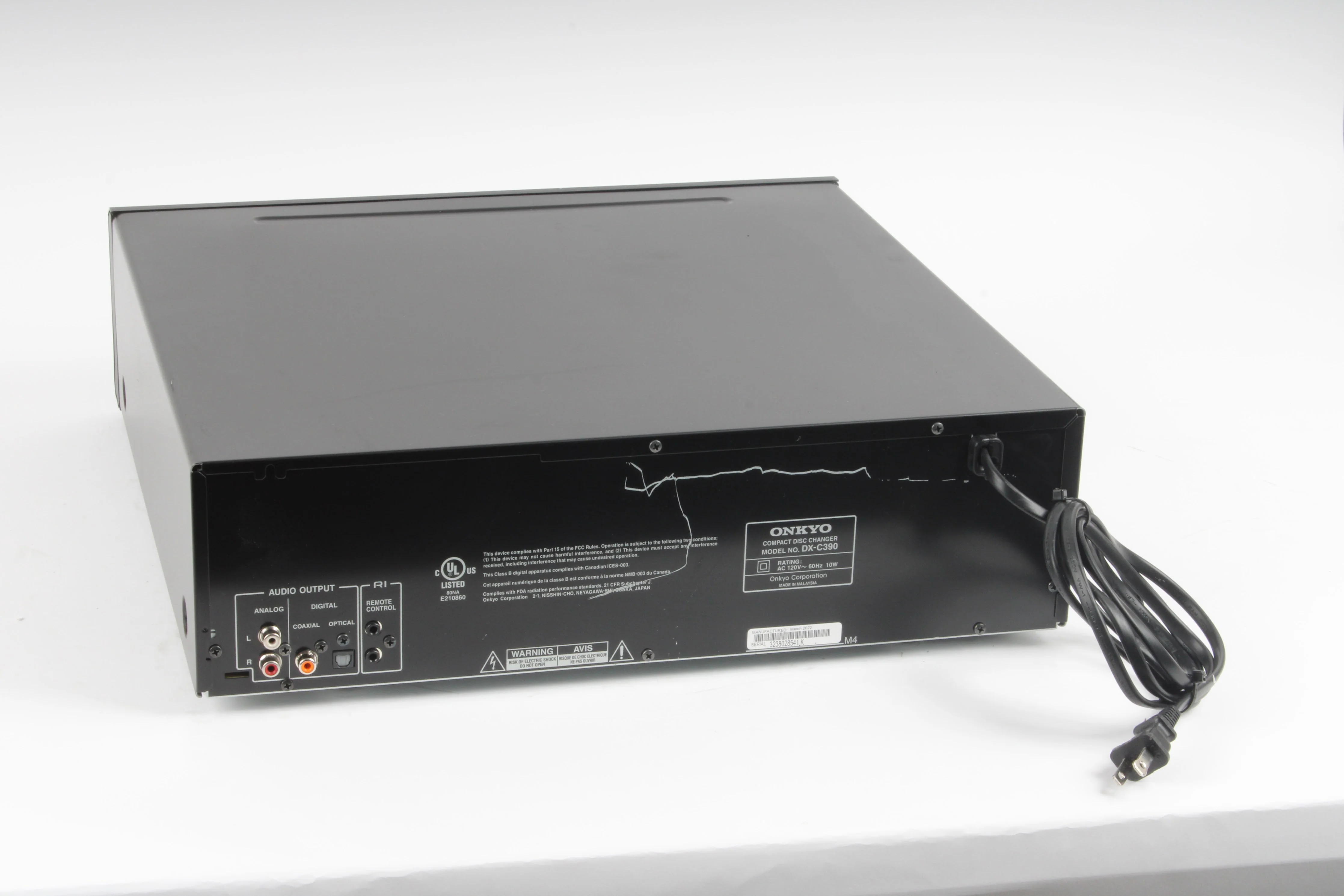 Onkyo DX-C390 / 6 Disc Carousel CD Changer - Image 3