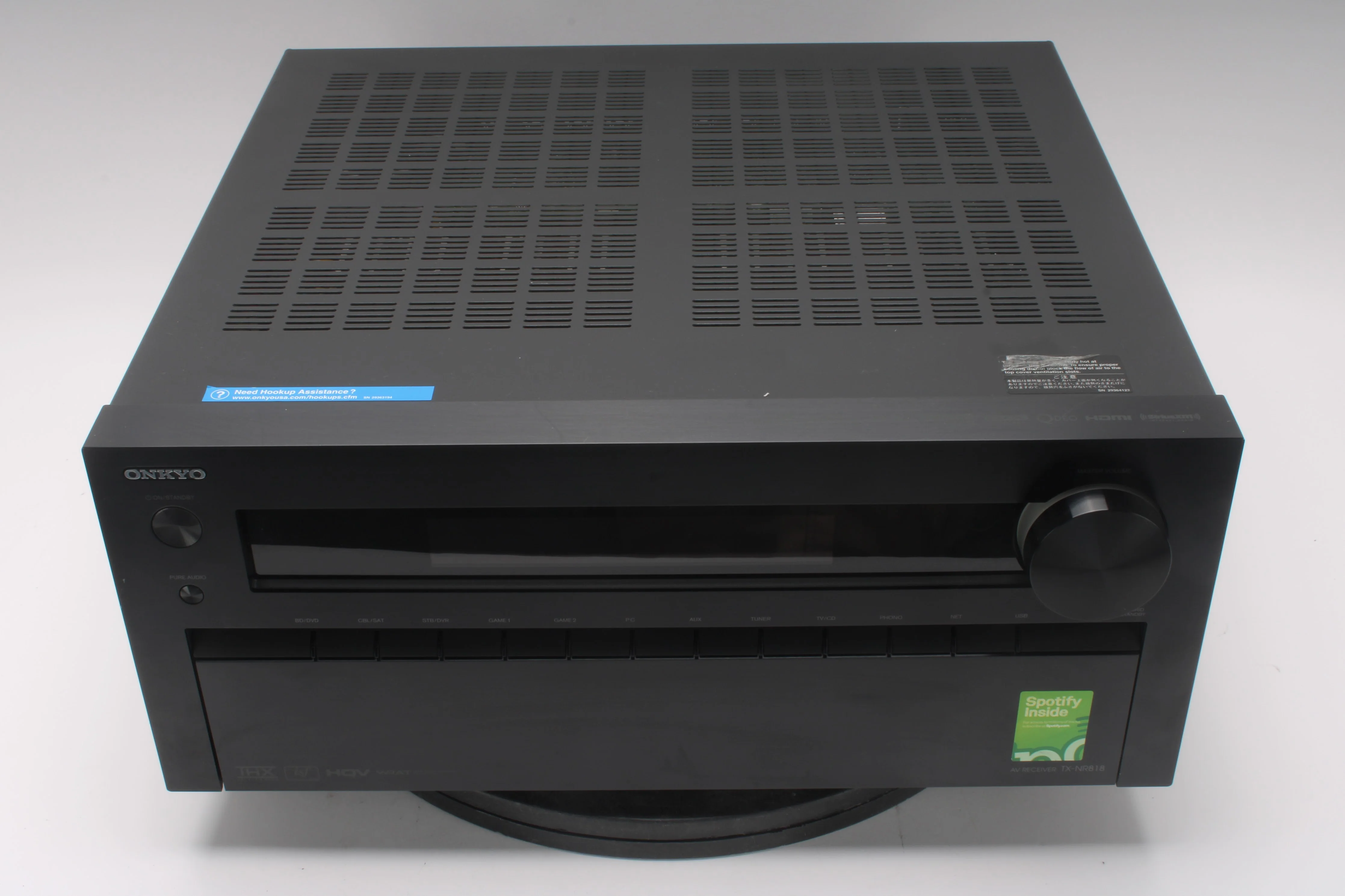 Onkyo TX-NR818 7.2-Channel Network AV Receiver - Fair Condition