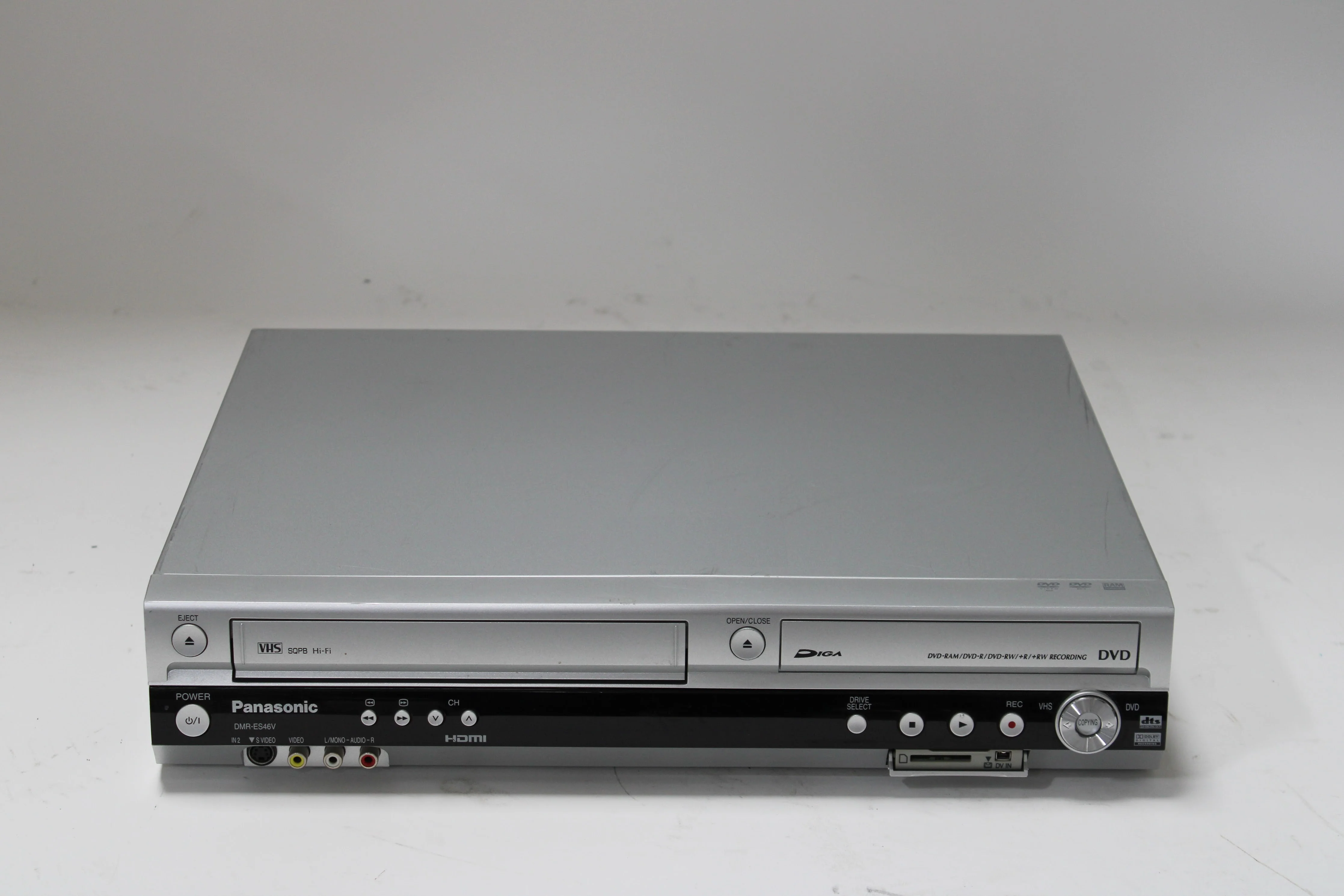 Panasonic DMR-ES46V VHS VCR / DVD Recorder Combo Player