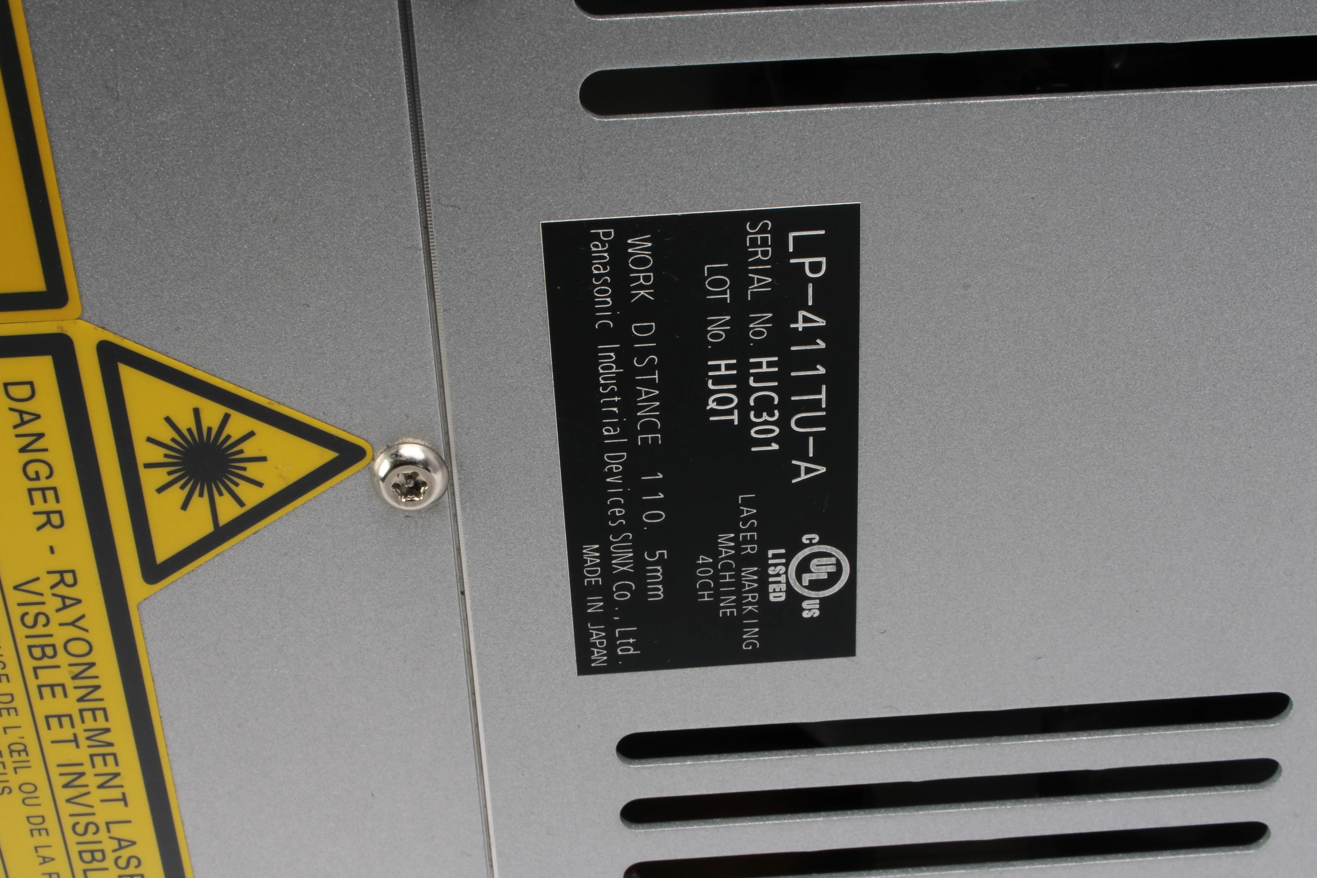 Panasonic LP-411TU-A Co2 Laser Marker w/ Software, LP-400 Series 10W 10.6 microm - Image 5