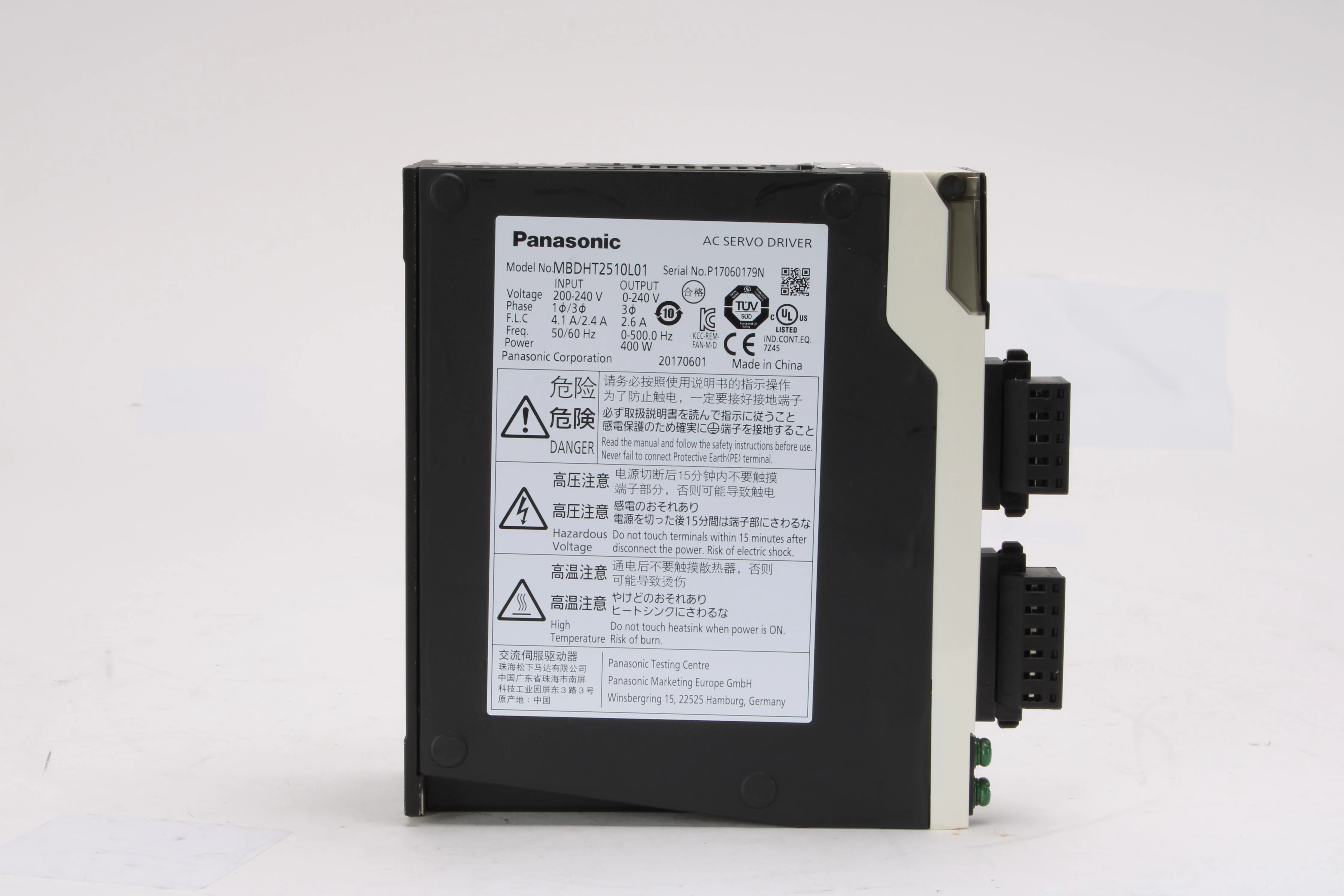 Panasonic MBDHT2510L01 AC Servo Drive - Image 2