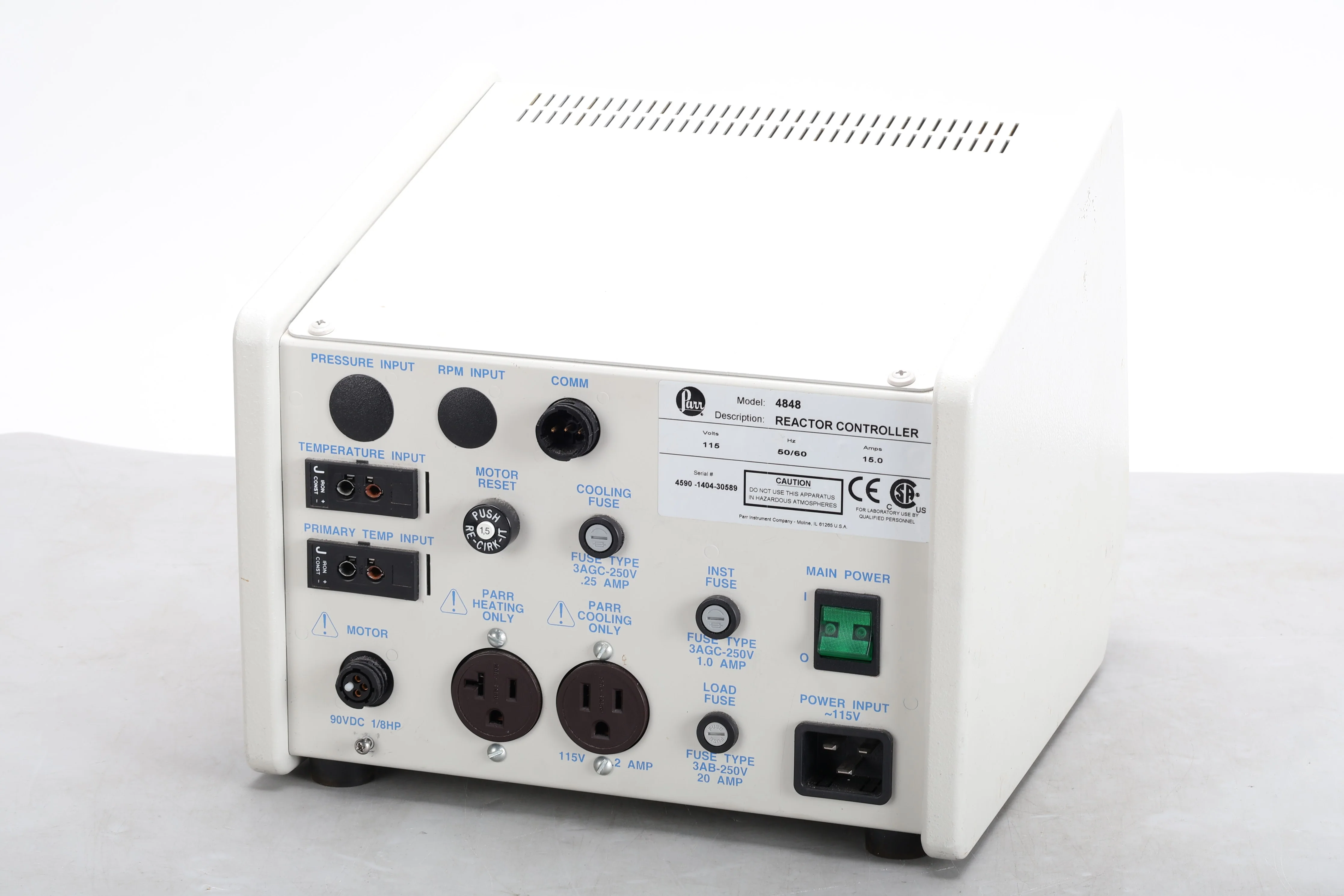 Parr 4598 Micro Reactor With 4848 Reactor Controller and A3240HC7EB Heater - Image 9