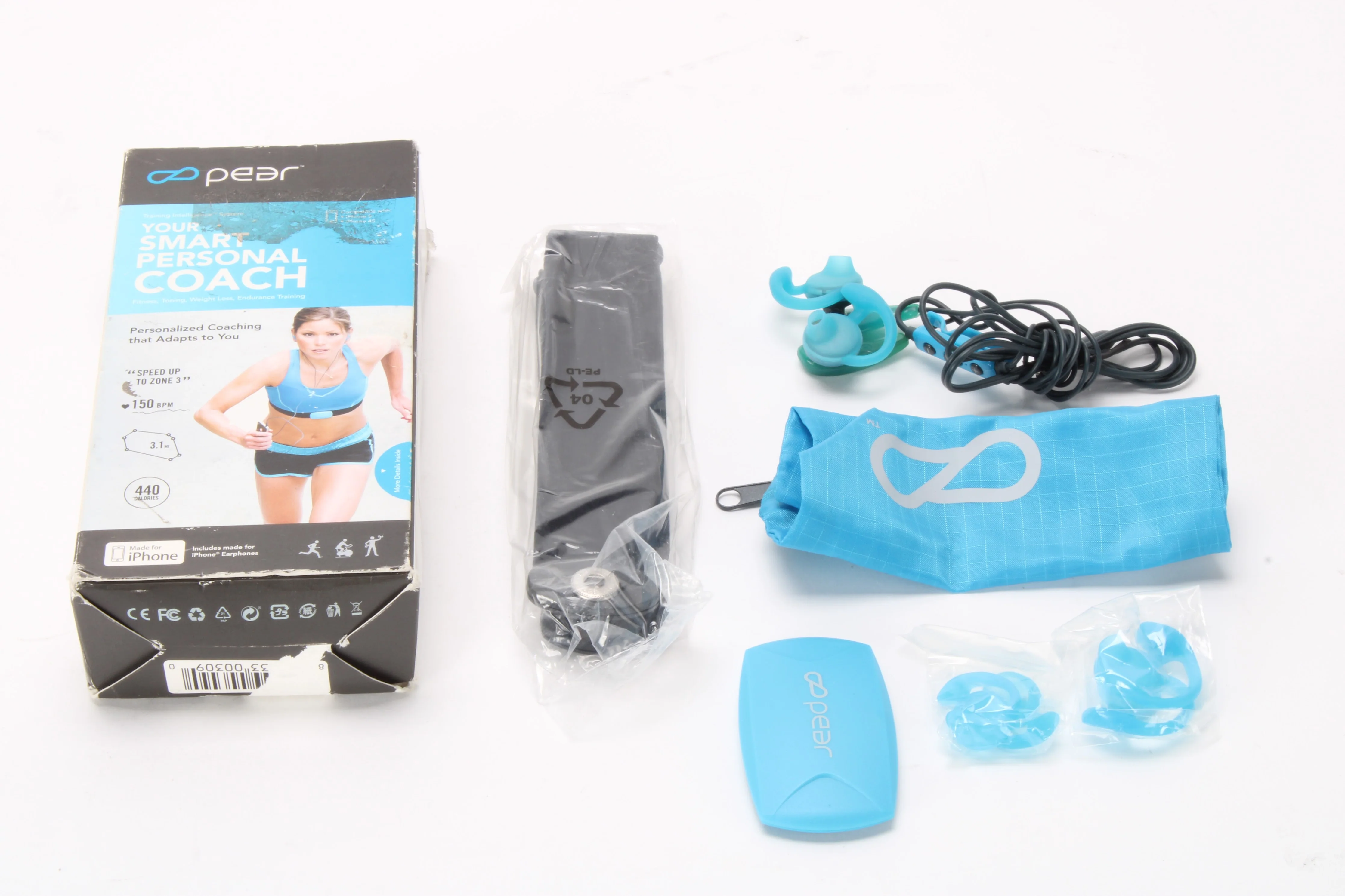 PearSports HF-P00005-00 Fitness Trainer Heart Rate Monitor W/ Accessories - Fair