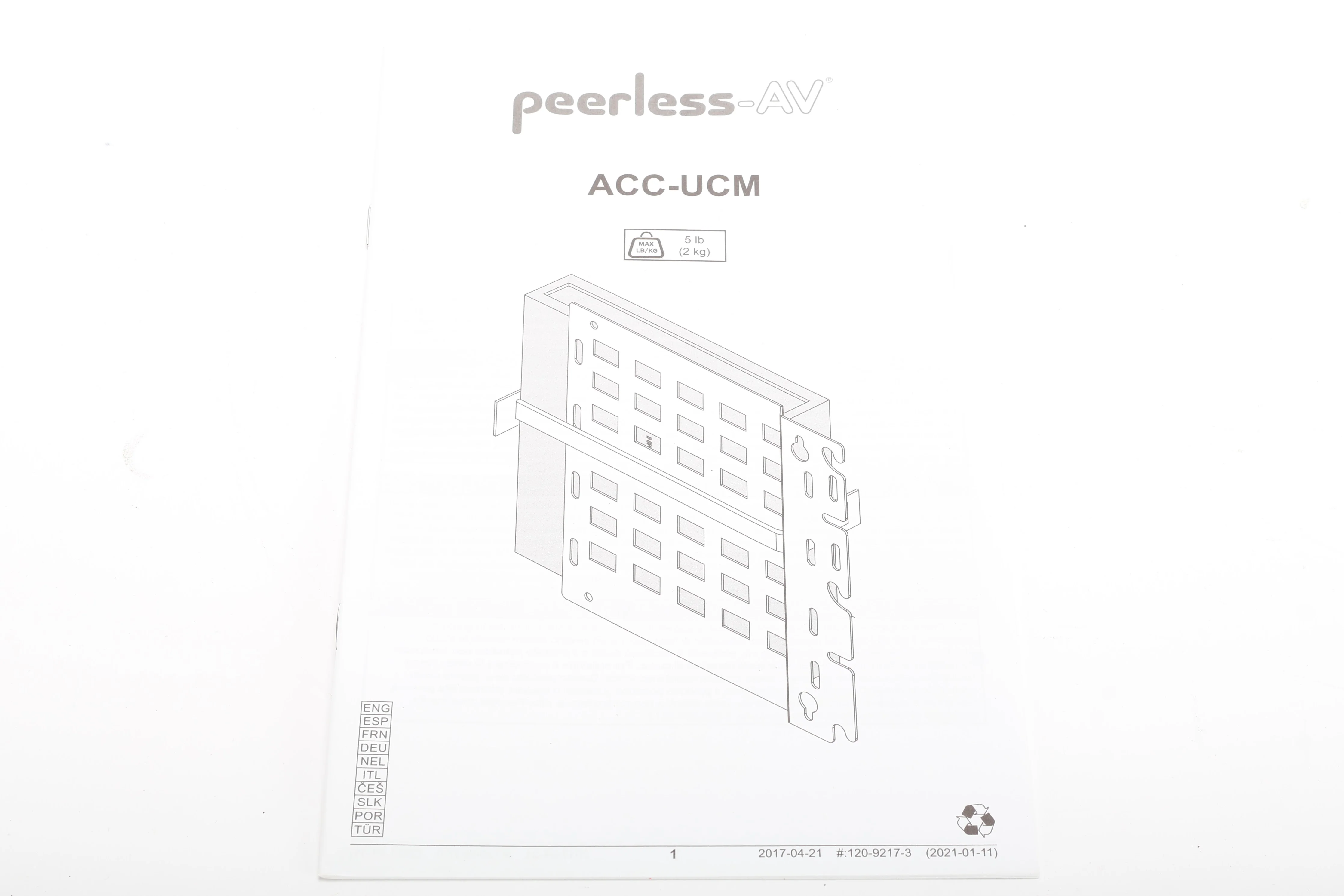 Peerless-AV ACC-UCM Component Mount With Brackets and Mounting Screws - Image 5