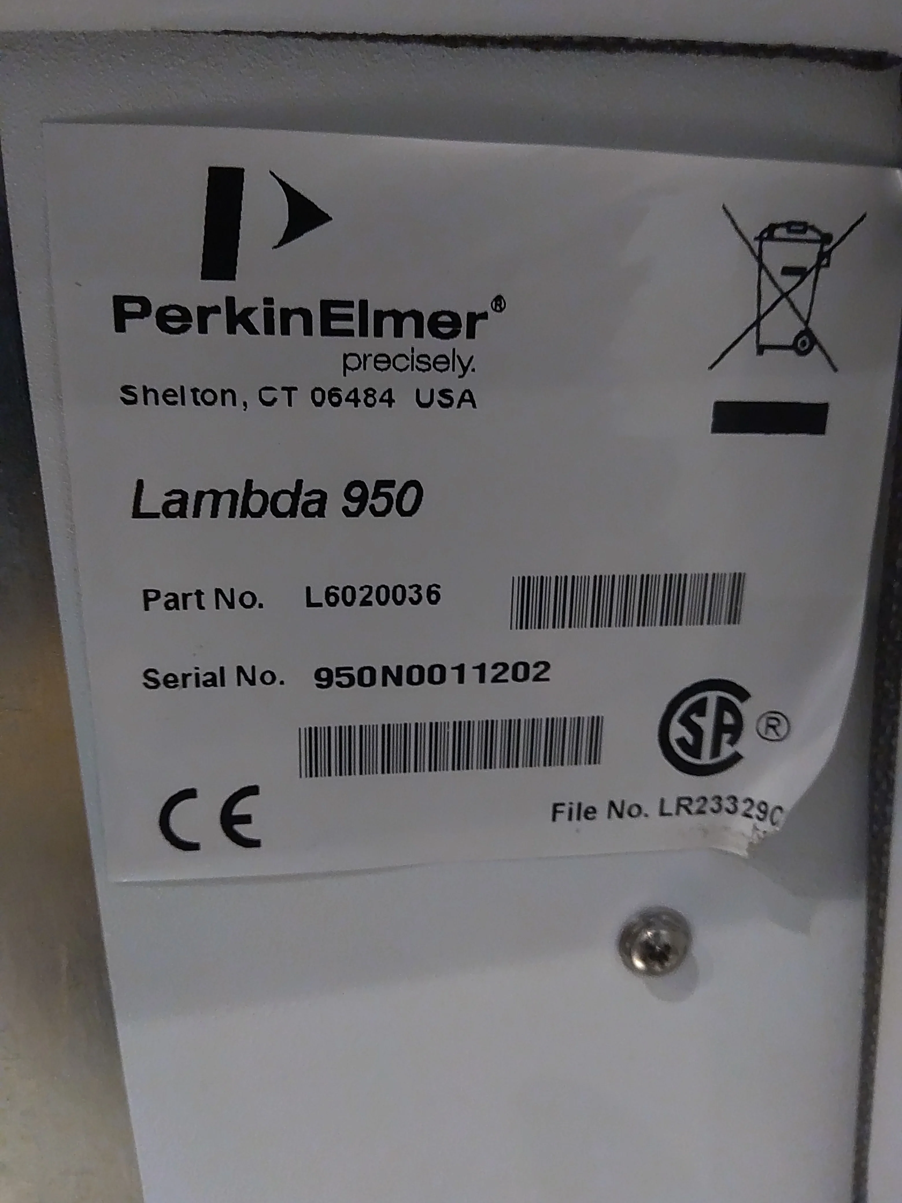 Perkin Elmer 950 UV-VIS-NIR Spectrophotometer w/ STD Detector and PC - UV WinLab - Image 7