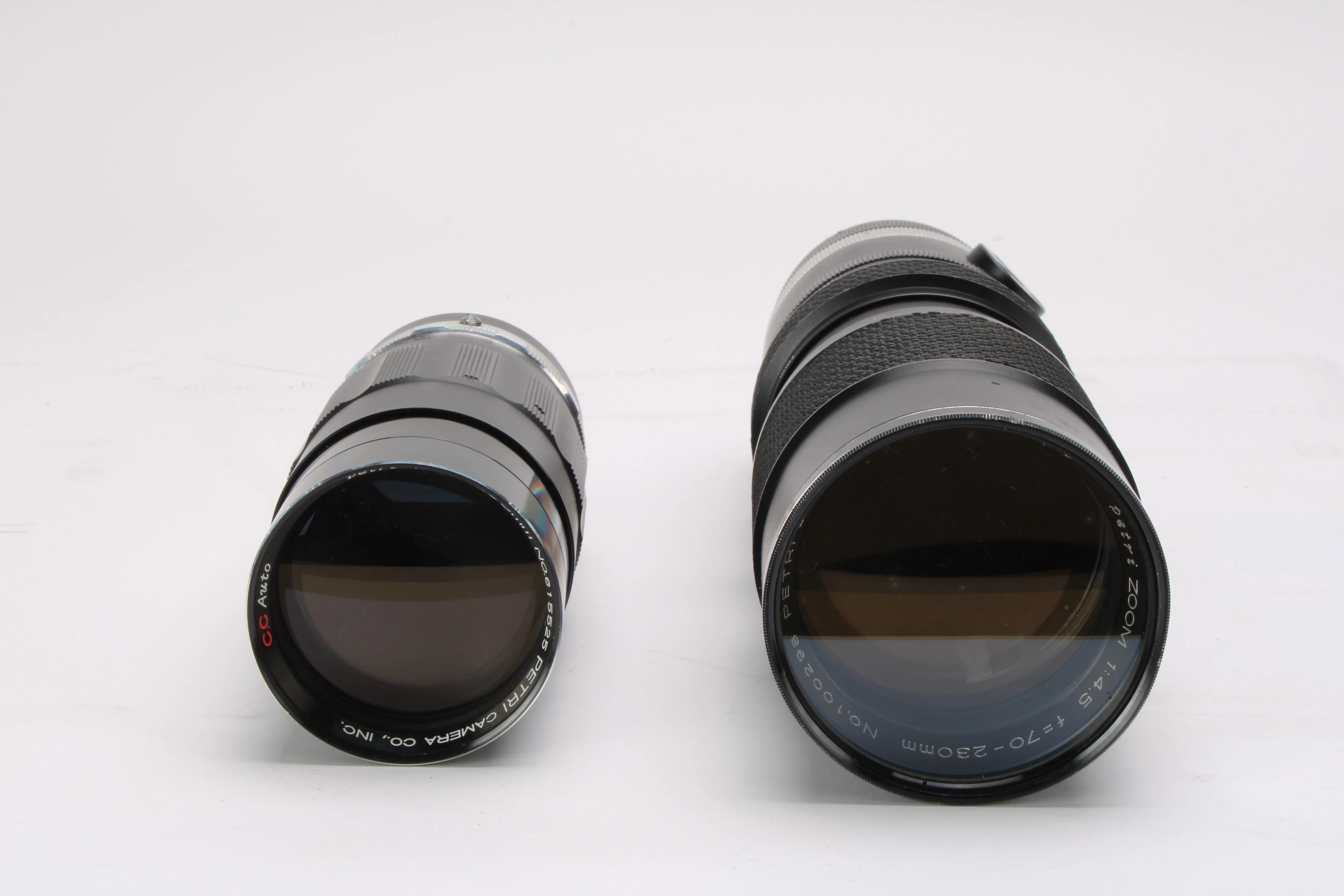 Petri 70-230mm f/4.5 and 200mm f/4 Lens (Lot of 2) - Fair Condition