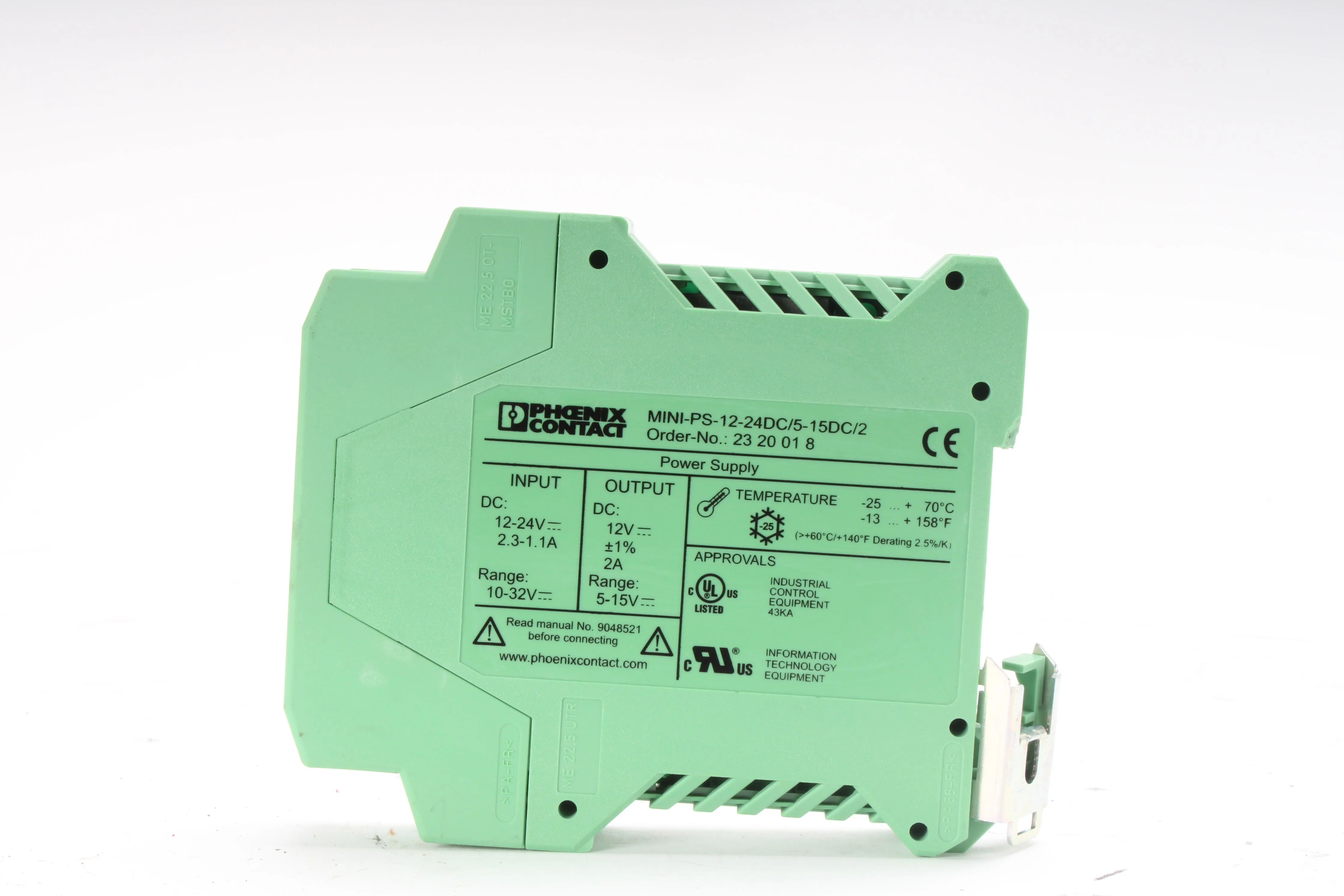 Phoenix Contact MINI-PS-12-24DC/5-15DC/2 Power Supply 23 20 01 8 - Image 5