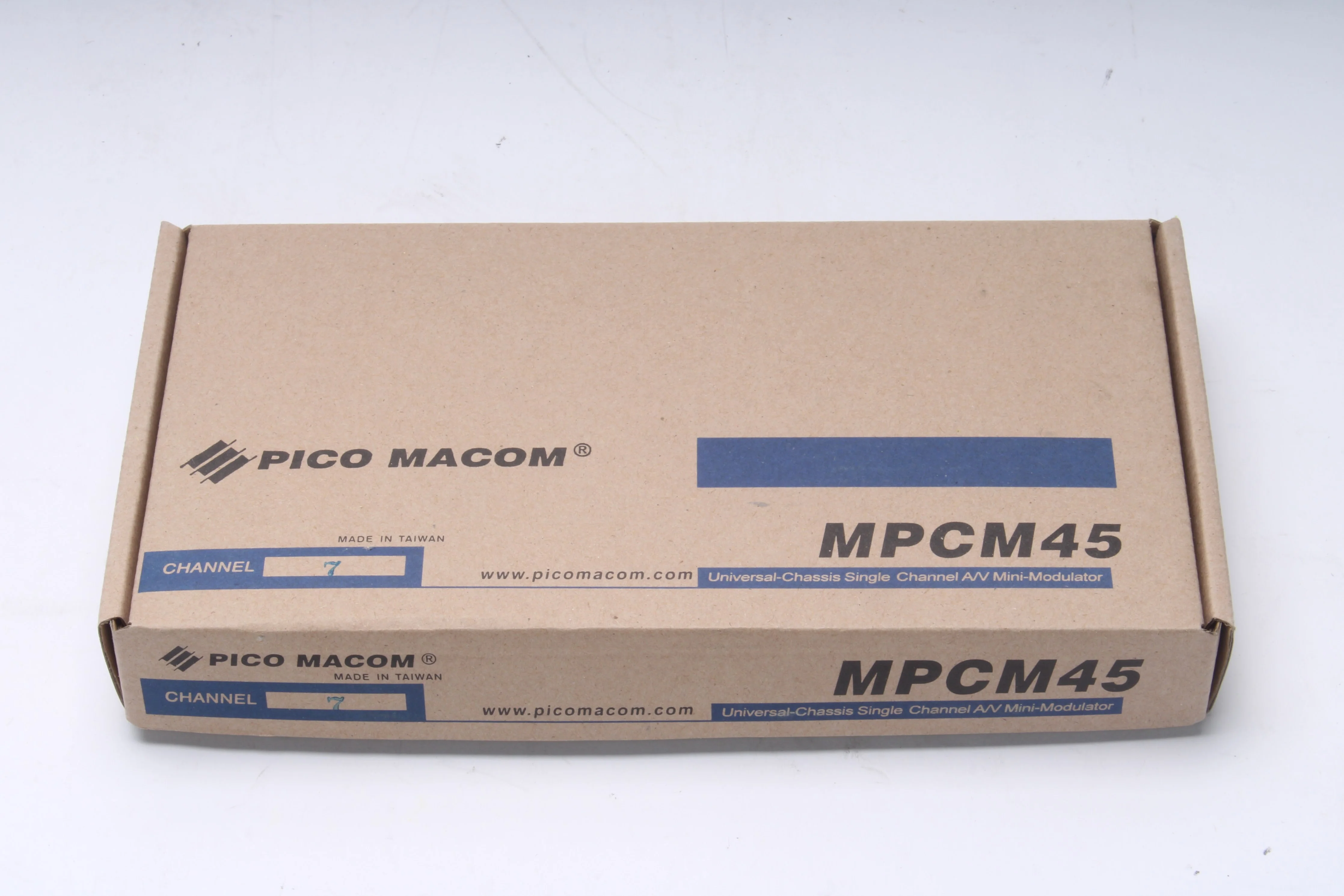 Pico Macom MPCM45-7 Universal Chassis Single A/V Mini-Modulator Channel 7 - NEW