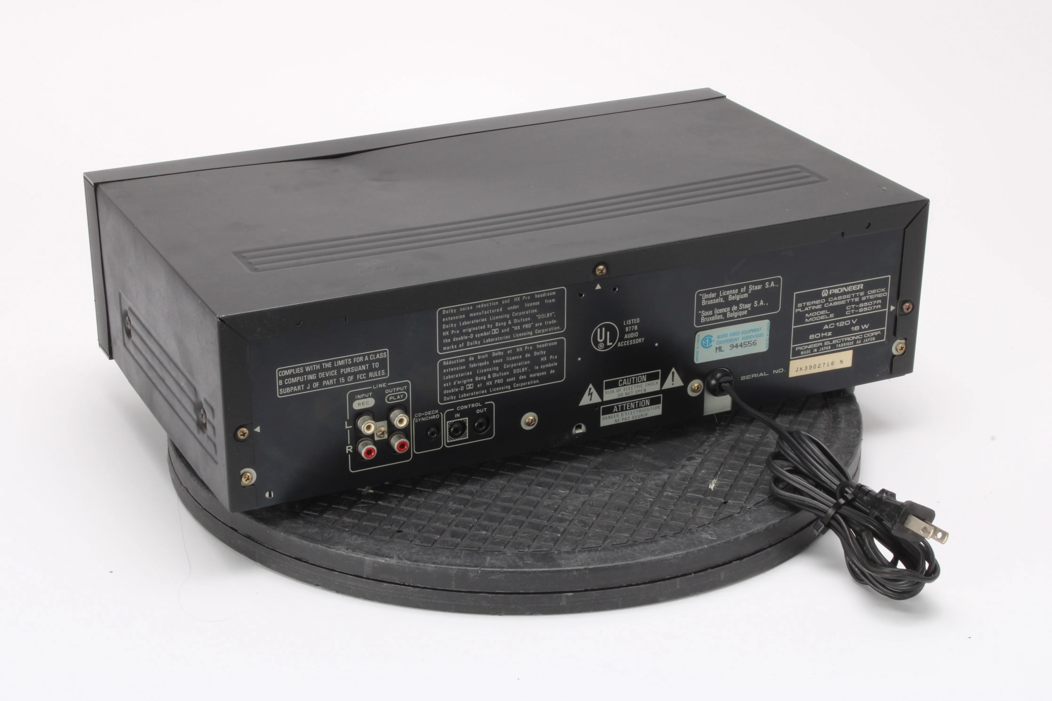 Pioneer CT-S507R Stereo Cassette Deck - Image 3