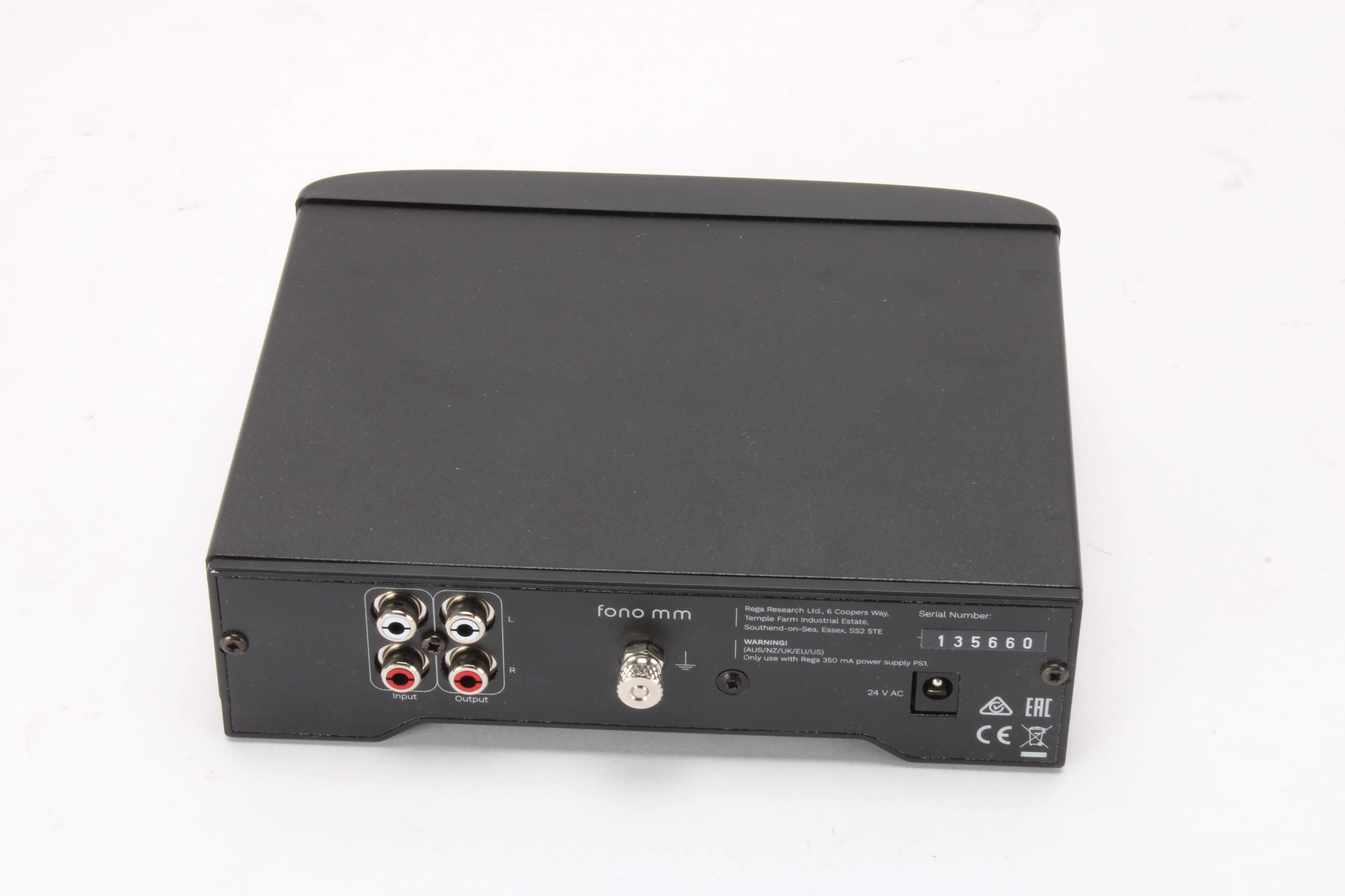 Rega Fono MM Phono Stage AMP-FONO-MM-BLK-USA With Power Supply and Box - Image 6