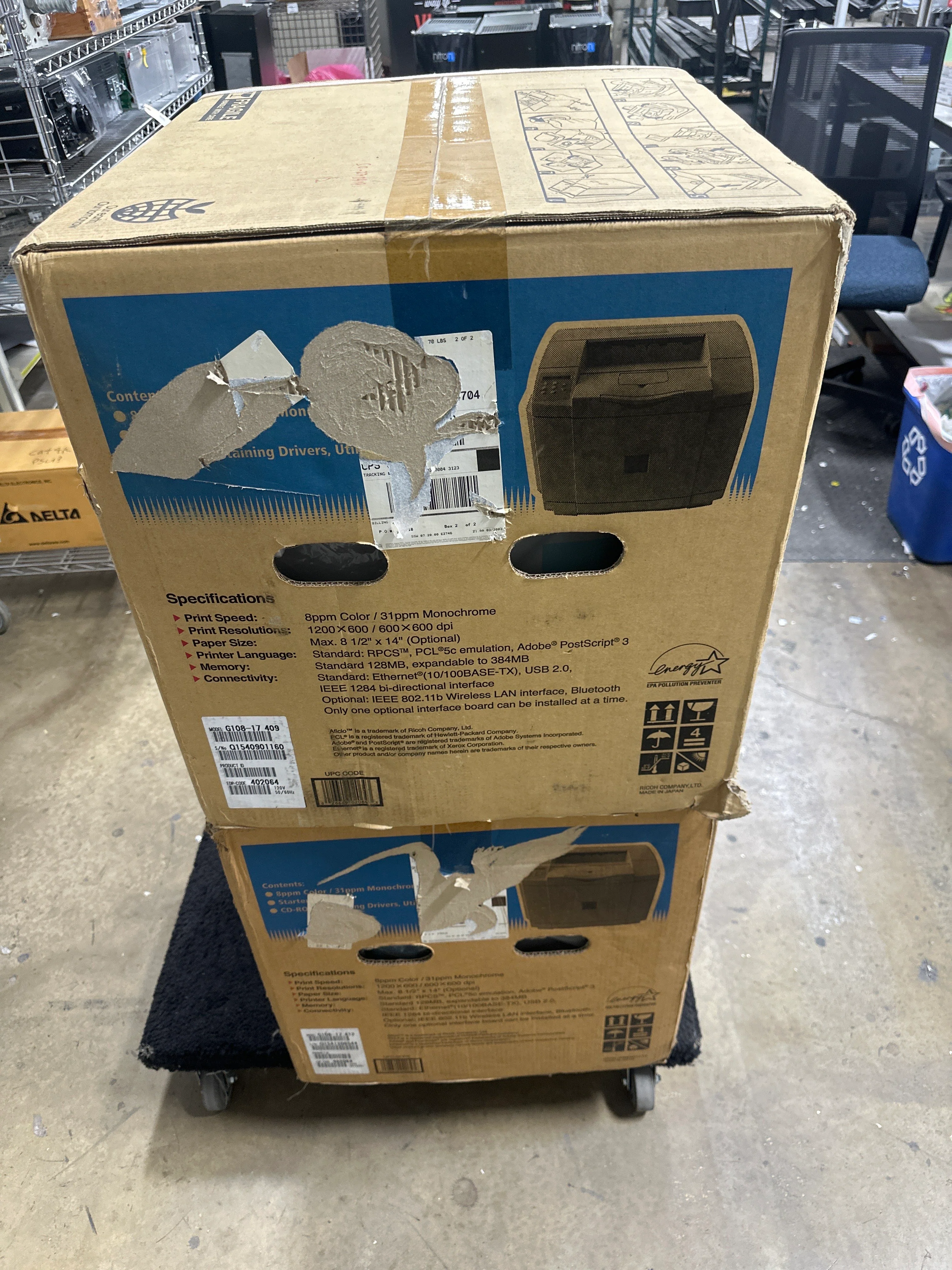 Ricoh Aficio CL1000N Color Laser Printer - 250-page - 31 PPM - New - Single - Image 2
