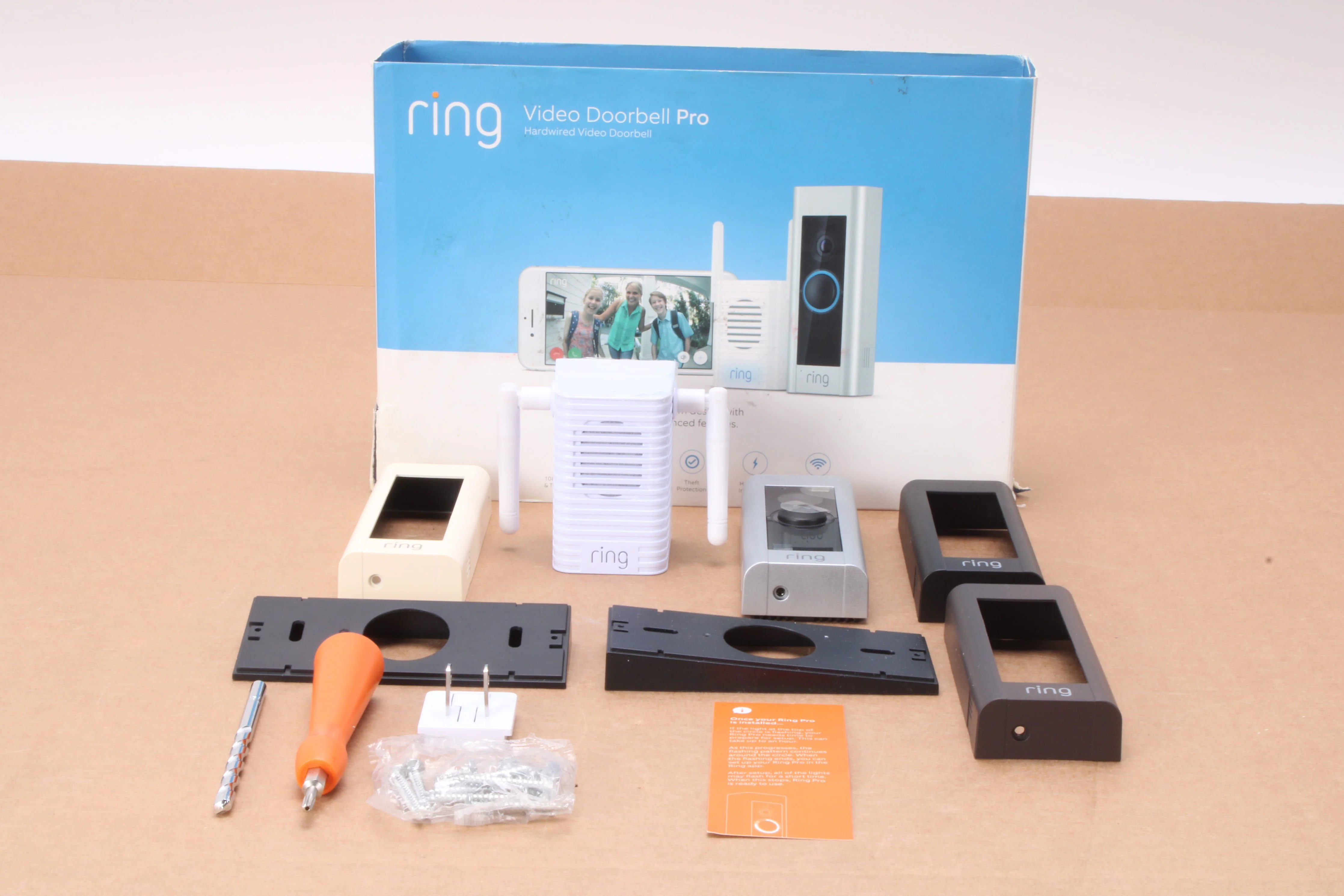 Ring 88LP000CH000 Hardwired Video Door Bell Pro With Accessories