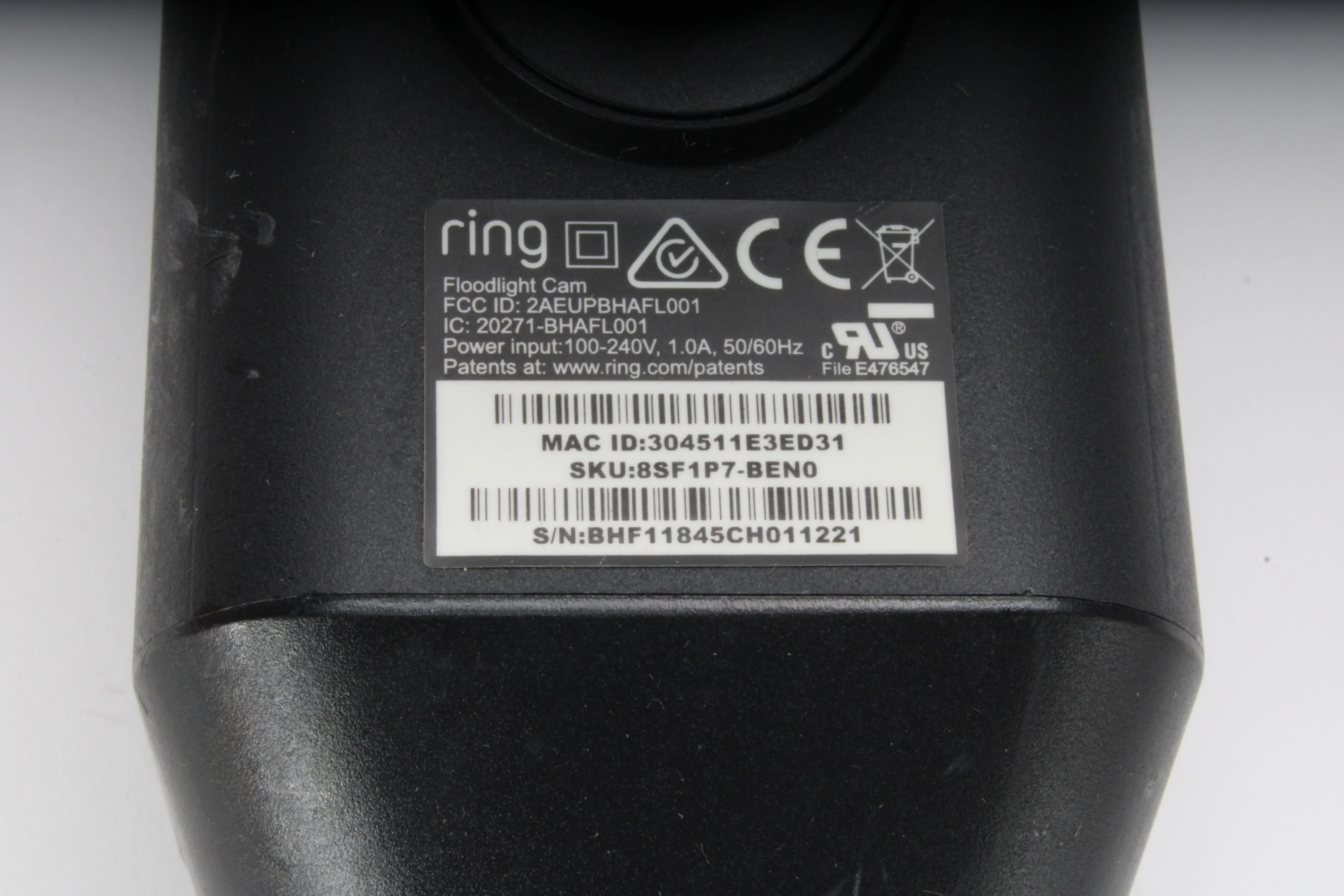 Ring 8SF1P7-BEN0 Motion Activated Floodlight Security Camera Black W/ Spare Kits - Image 4