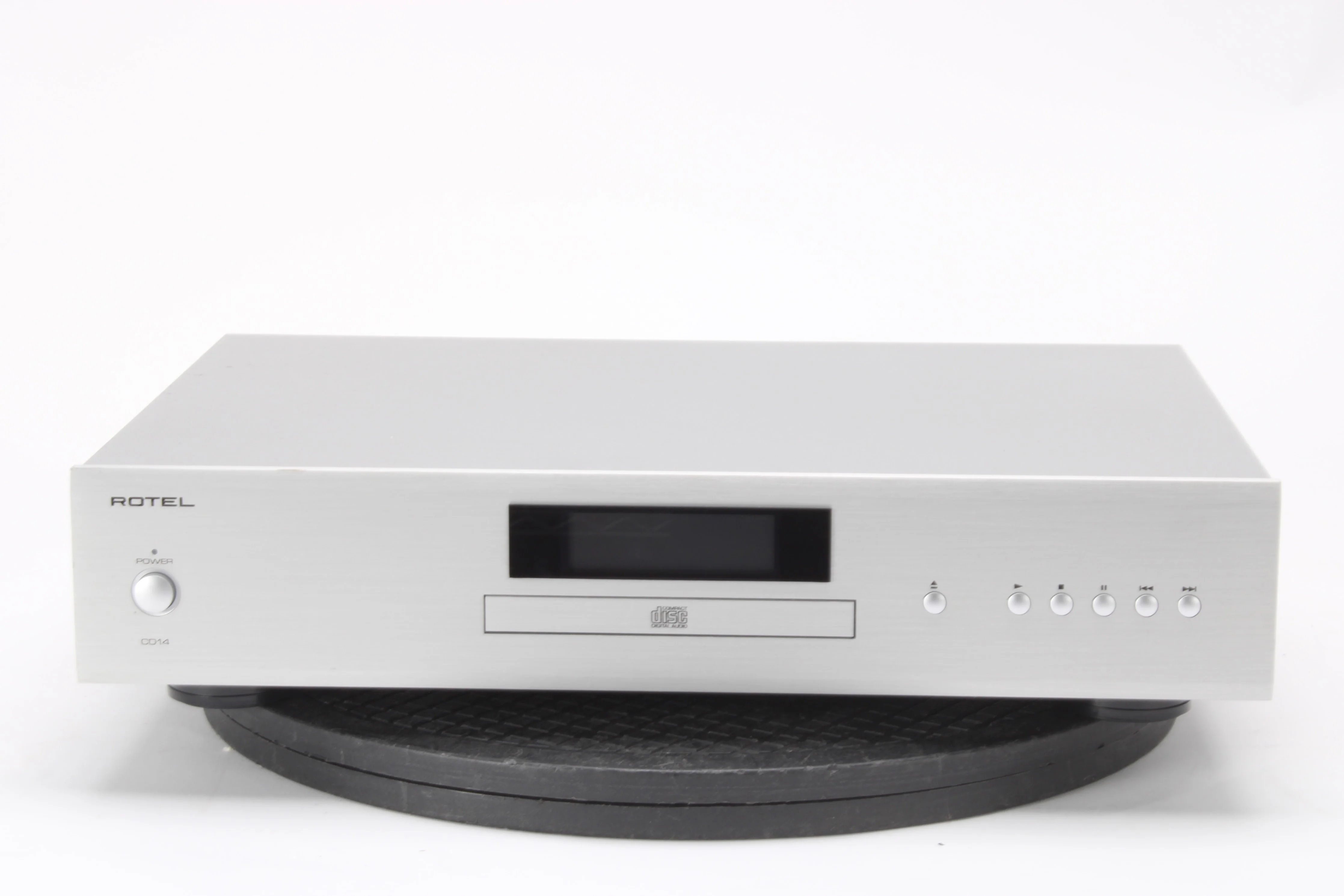 Rotel CD-14 Silver Stereo CD Player With Remote Control and Accessories - Image 2