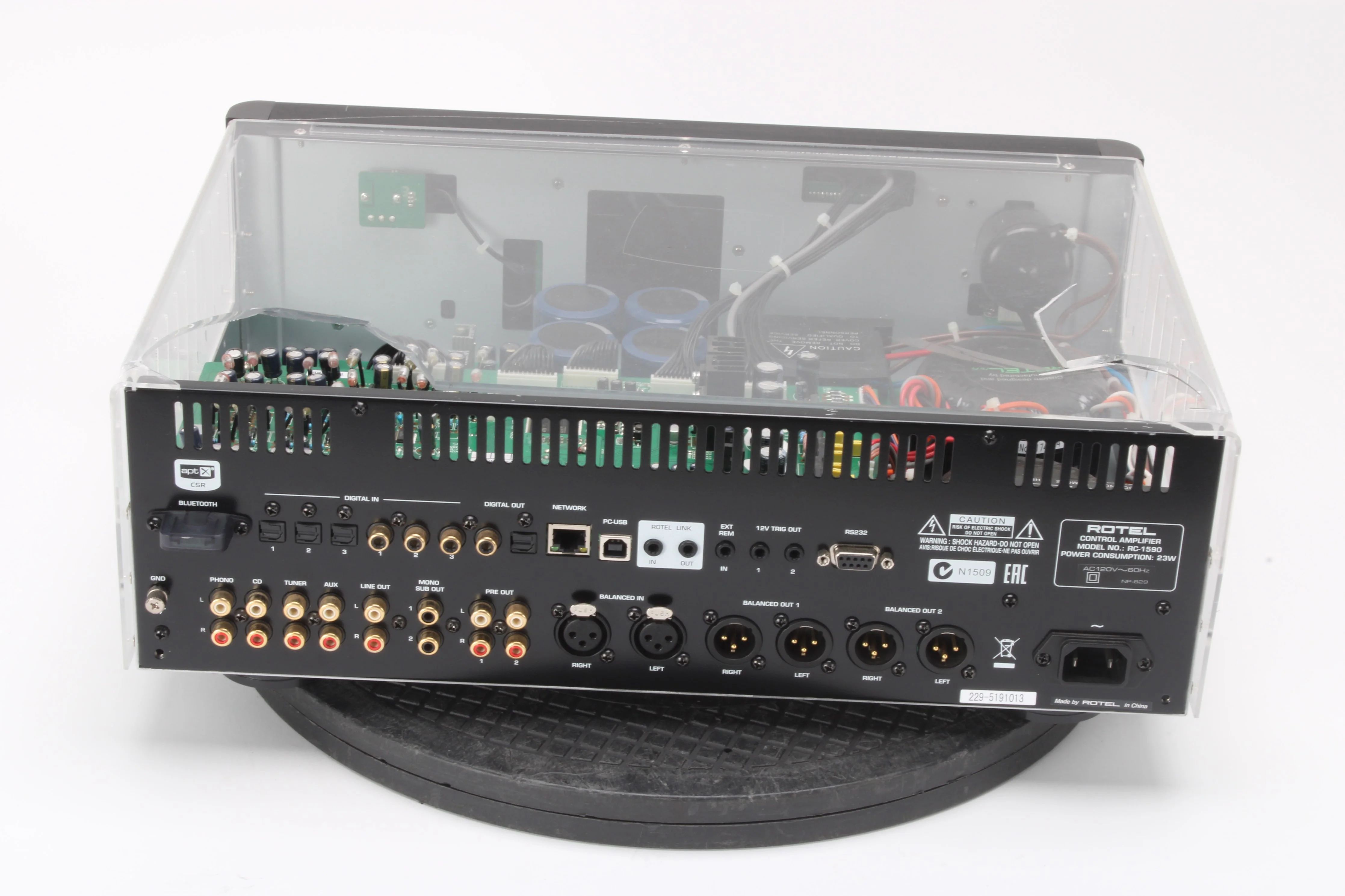Rotel RC-1590 Stereo Preamplifier With Built-In DAC + Bluetooth - Damage Plastic - Image 6