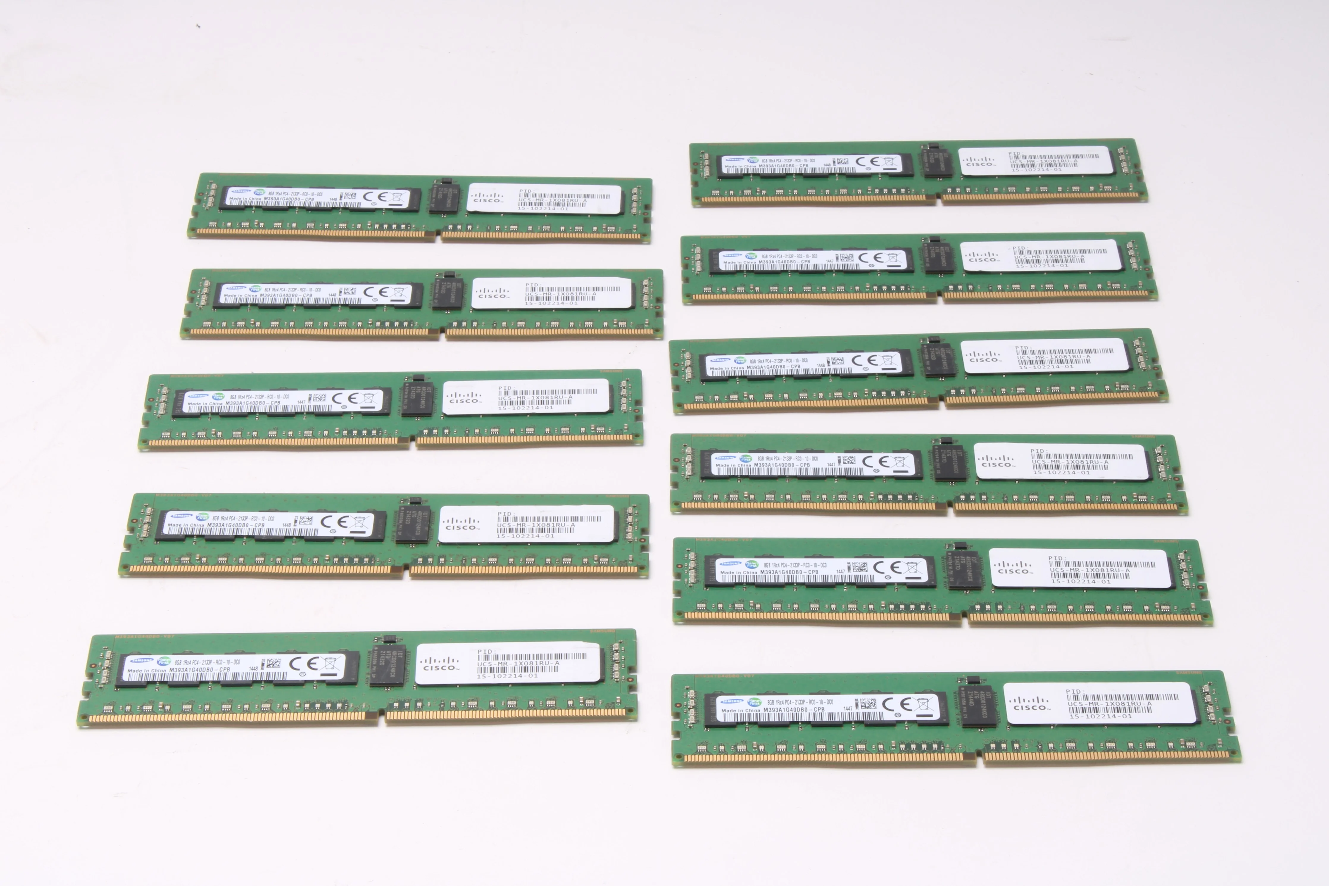 Samsung M393A1G40DB0-CPB 8GB 1RX4 PC4-2133P Server Memory Ram Lot of 11
