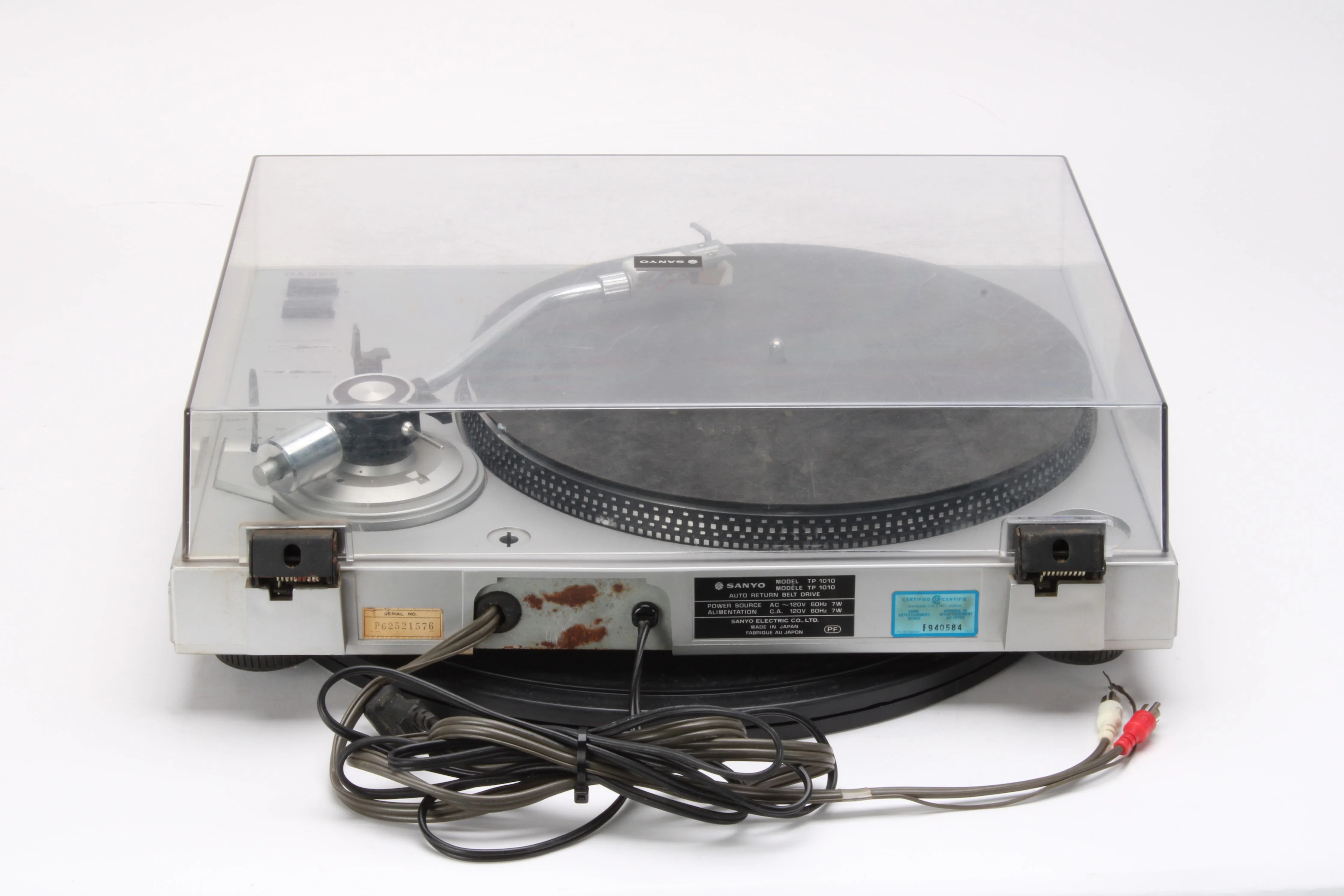 Sanyo TP1010 Record Player Turntable With Stanton 500 Cartridge - Fair Condition - Image 3