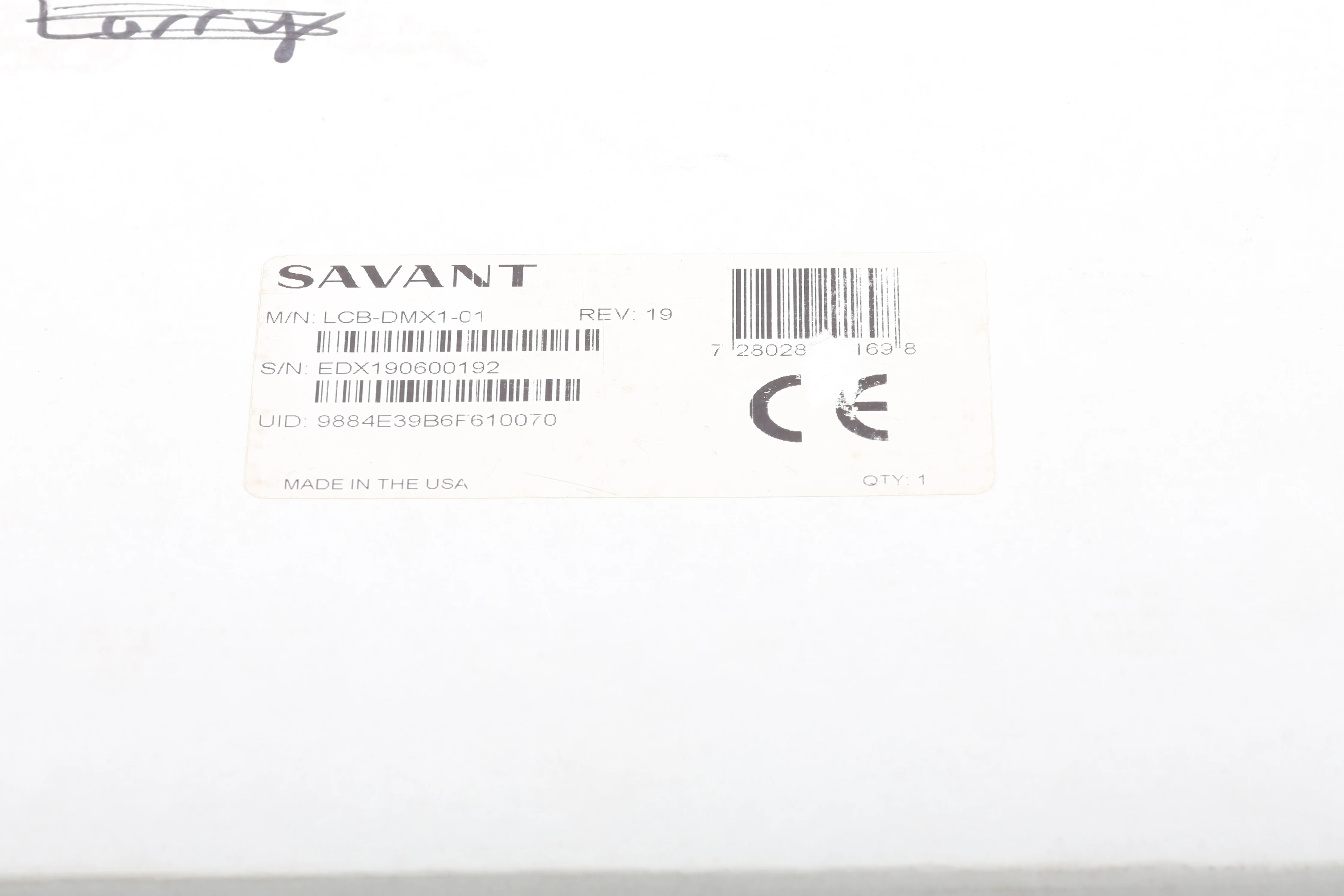 Savant LCB-DMX1-01 Wired DMX Low Voltage Lighting Controller - NEW Sealed - Image 2