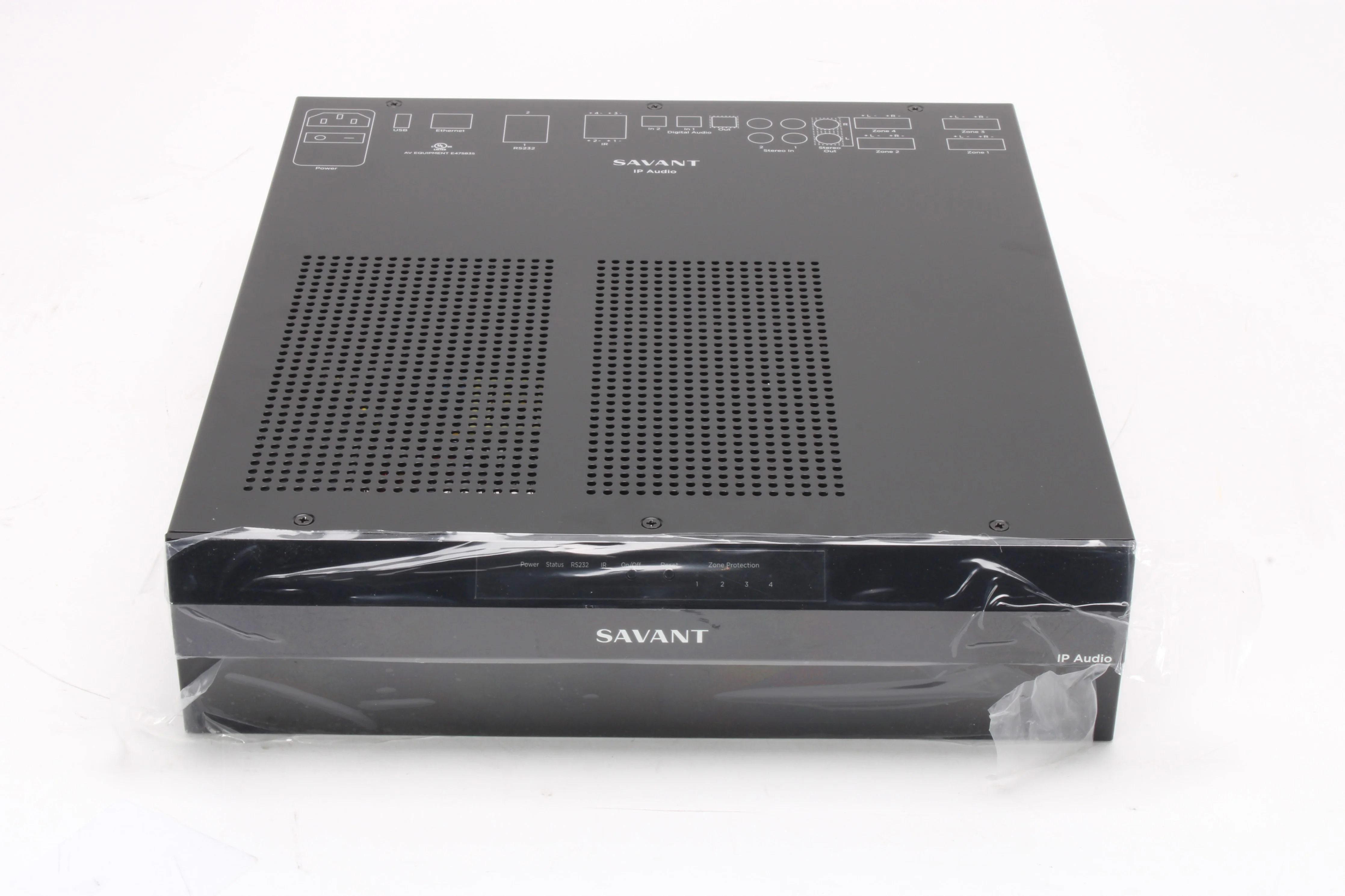 Savant PAV-SIPA50SM-00 IP Audio Amplifier With Power Cable and Accessories - Image 5