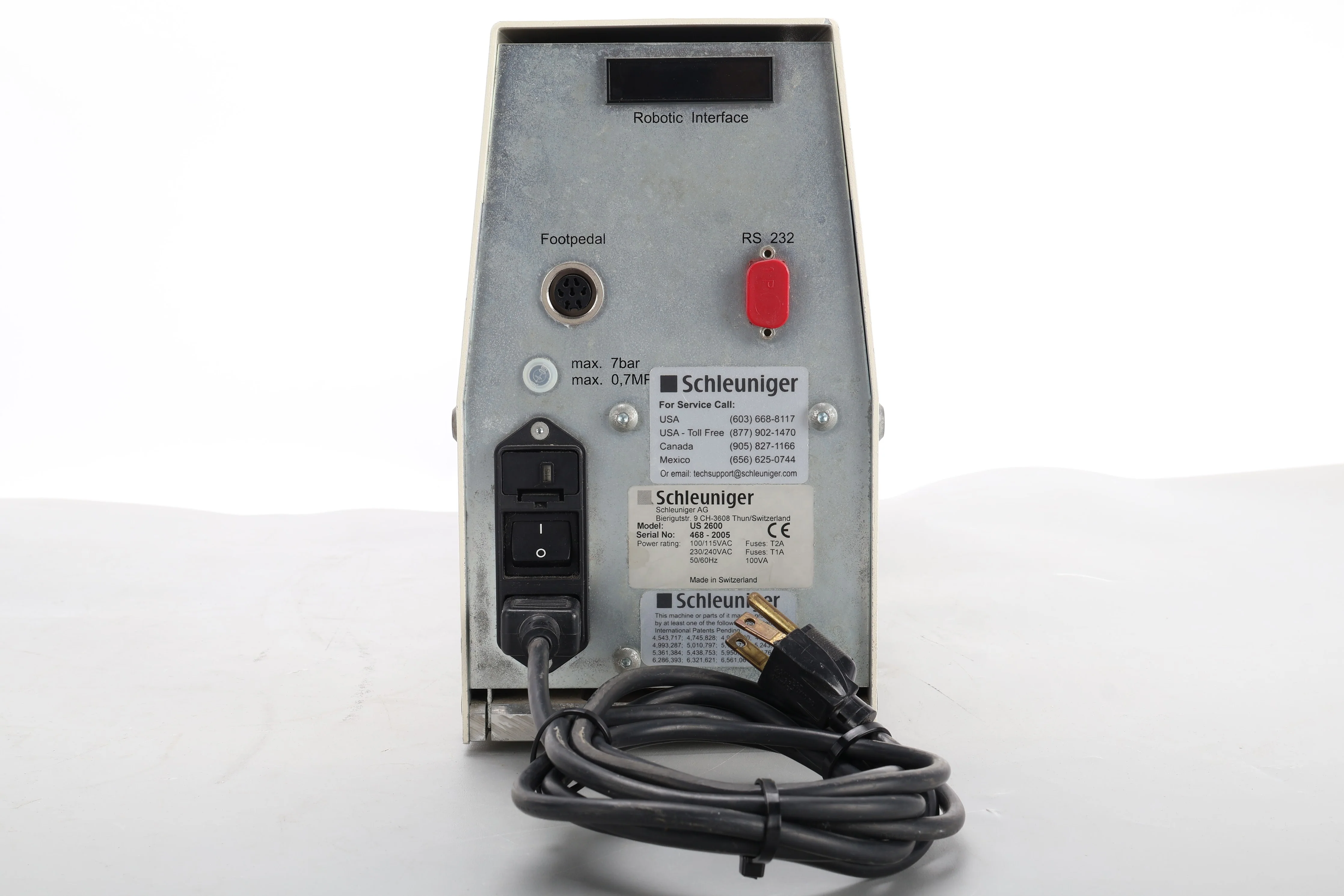 Schleuniger UniStrip 2600 Wire Stripping Machine With Power Cable and Manual - Image 9