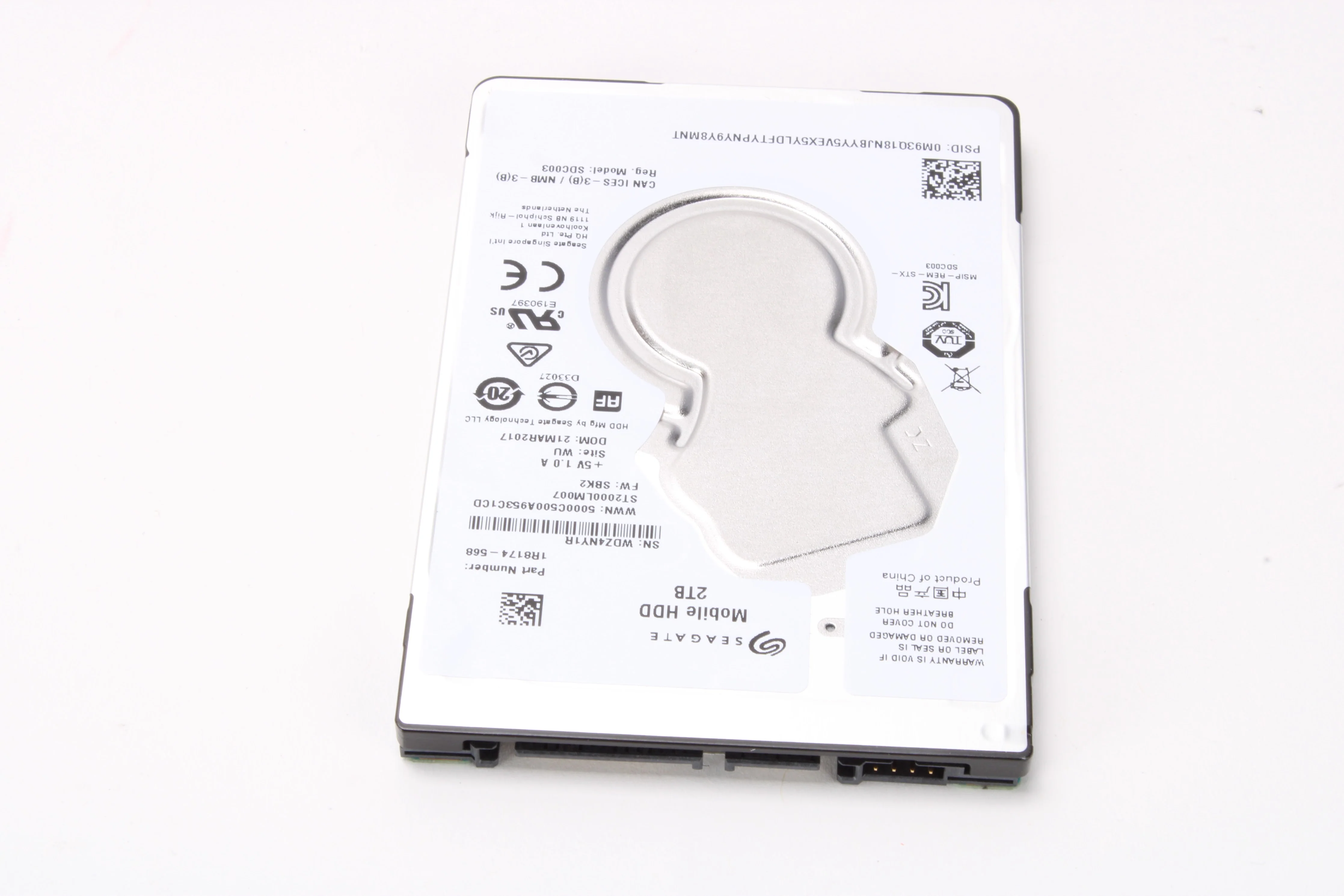 Seagate 1R8174-568 2TB Mobile HDD – 2.5" SATA Hard Drive, 5400 RPM