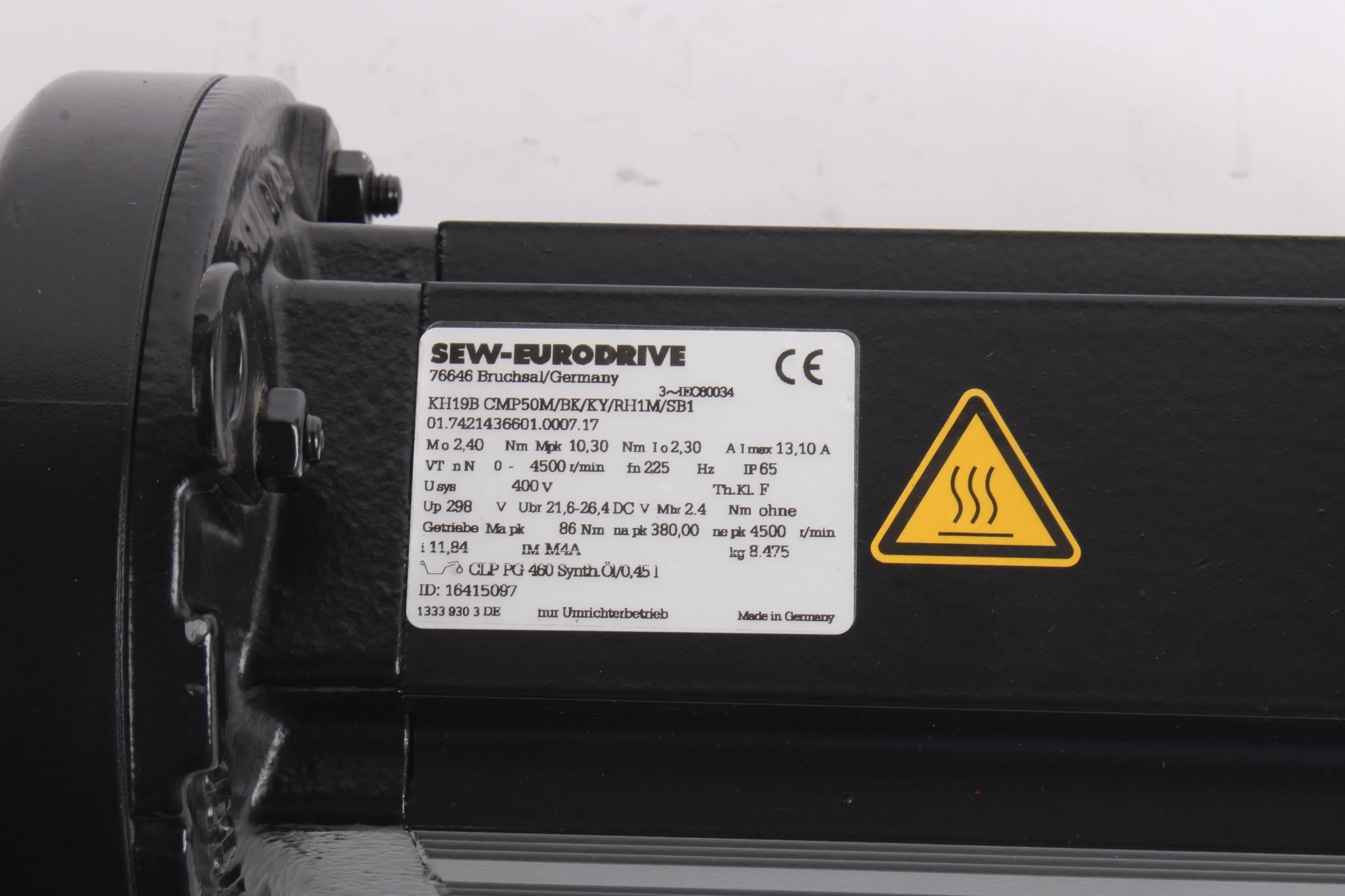 Sew-Eurodrive KH19B CMP50M/BK/KY/RH1M/SB1 Servo Motor - Image 3