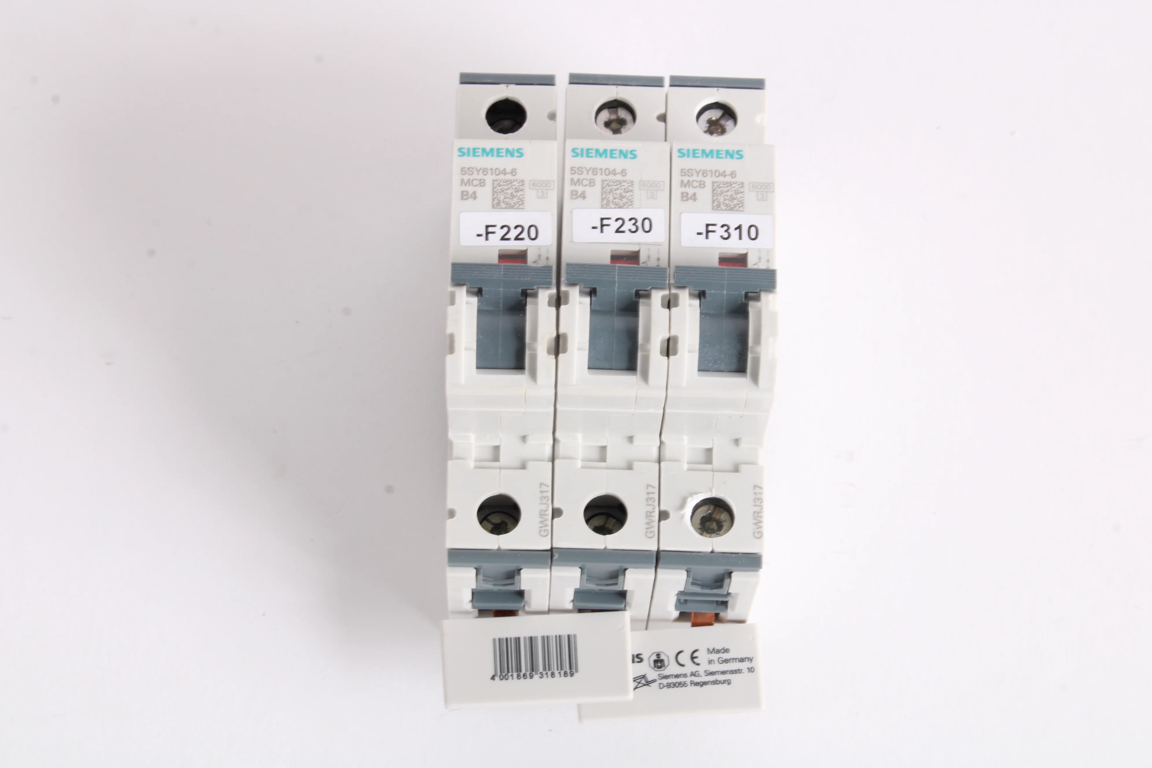 Siemens 5SY6104-6 Circuit Breaker