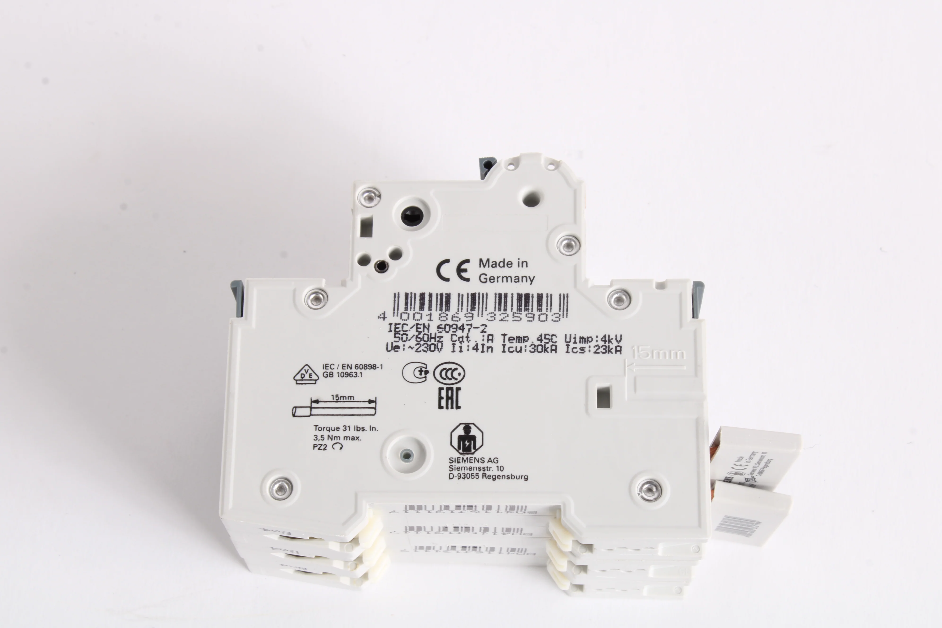 Siemens 5SY6104-6 Circuit Breaker - Image 5