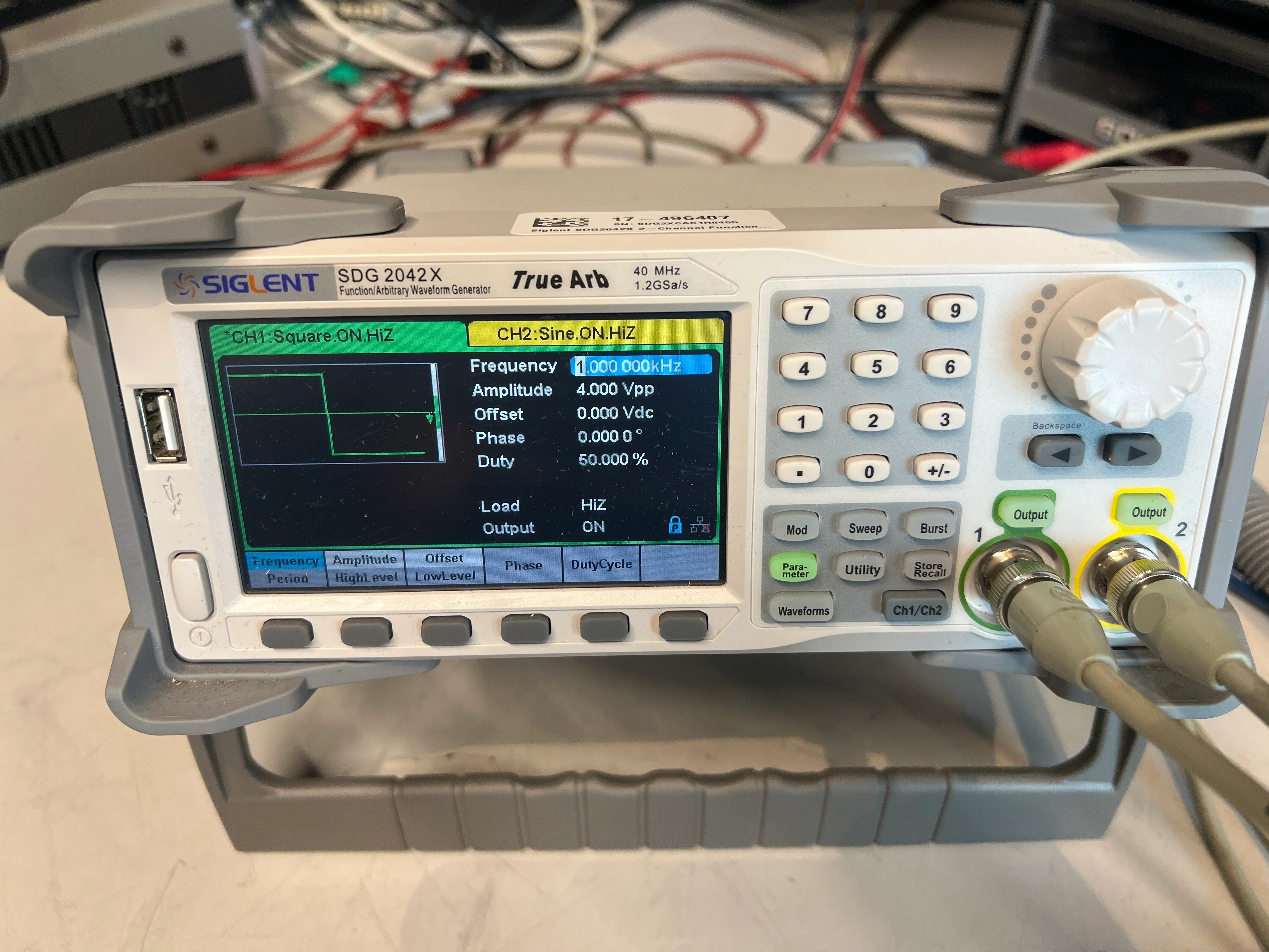 Siglent SDG2042X 2-Channel Function/Arbitrary Waveform Generator 40MHz 1.2GSa/s - Image 3