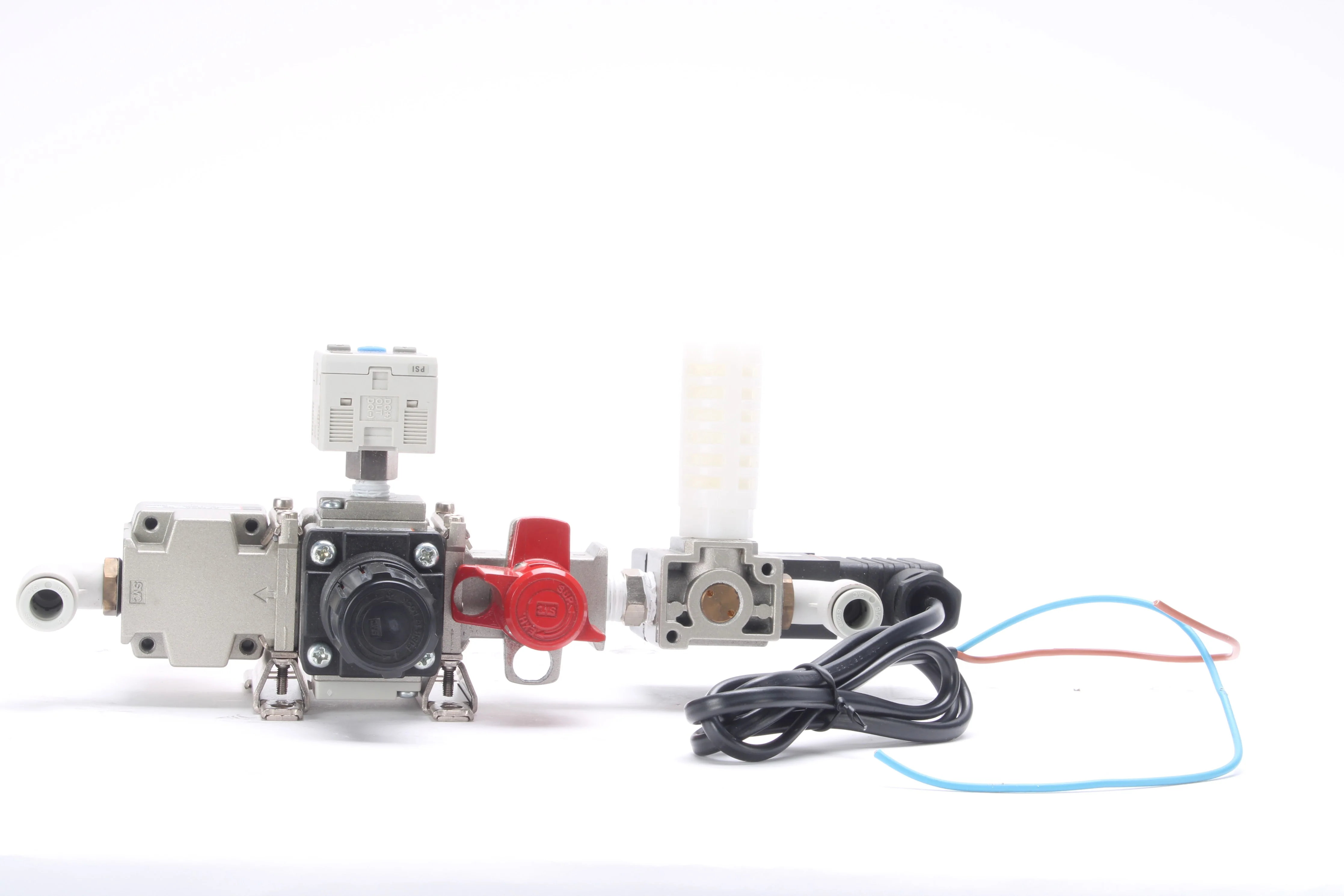 SMC EVT307-5D-02F-Q Solenoid Valve W/ VHS20-02, ISE30-01-65, AFM20-02, AW20-02 - Image 3