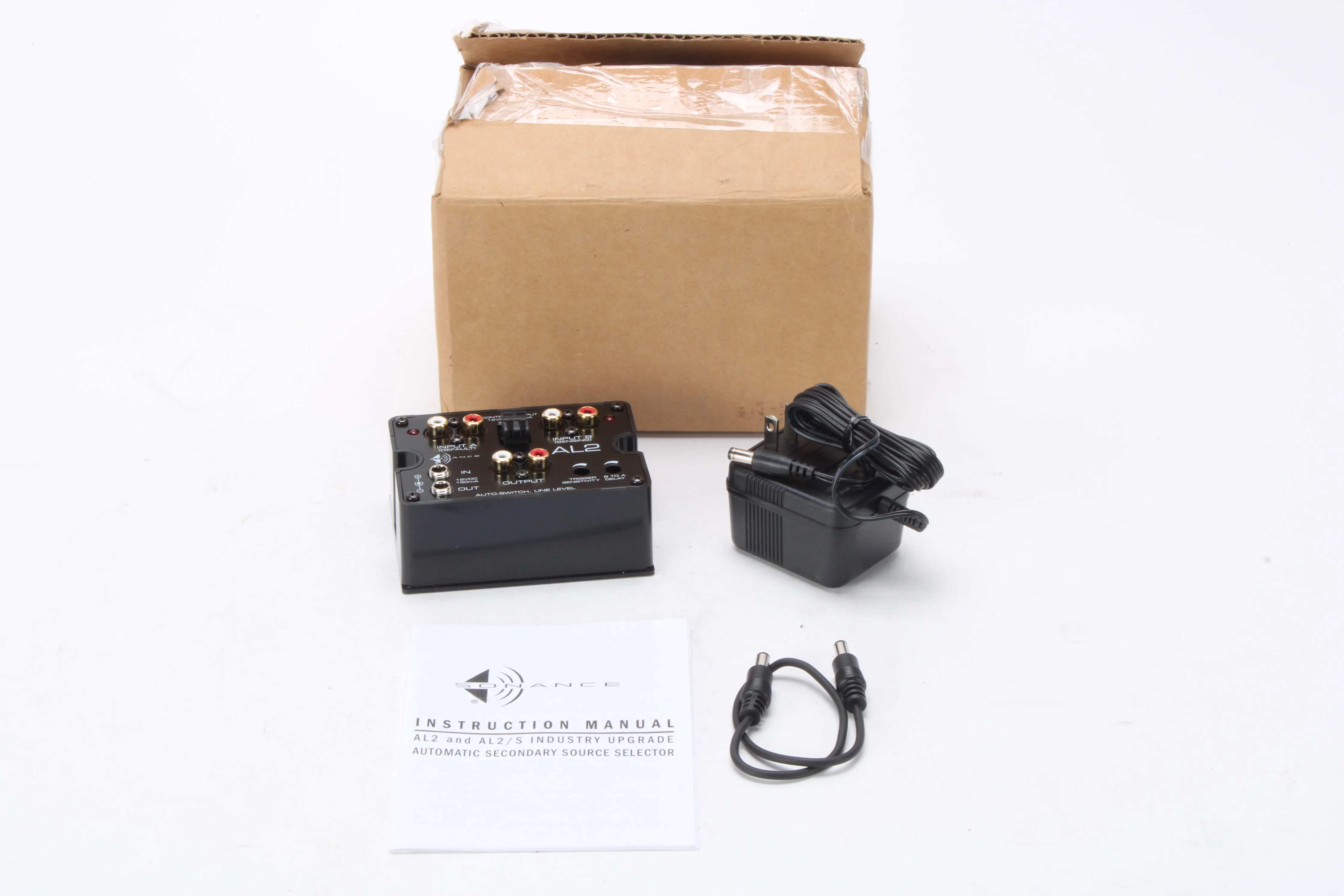 Sonance AL2 Automatic Line-Level Selector With Power Supply, Manual, and Box