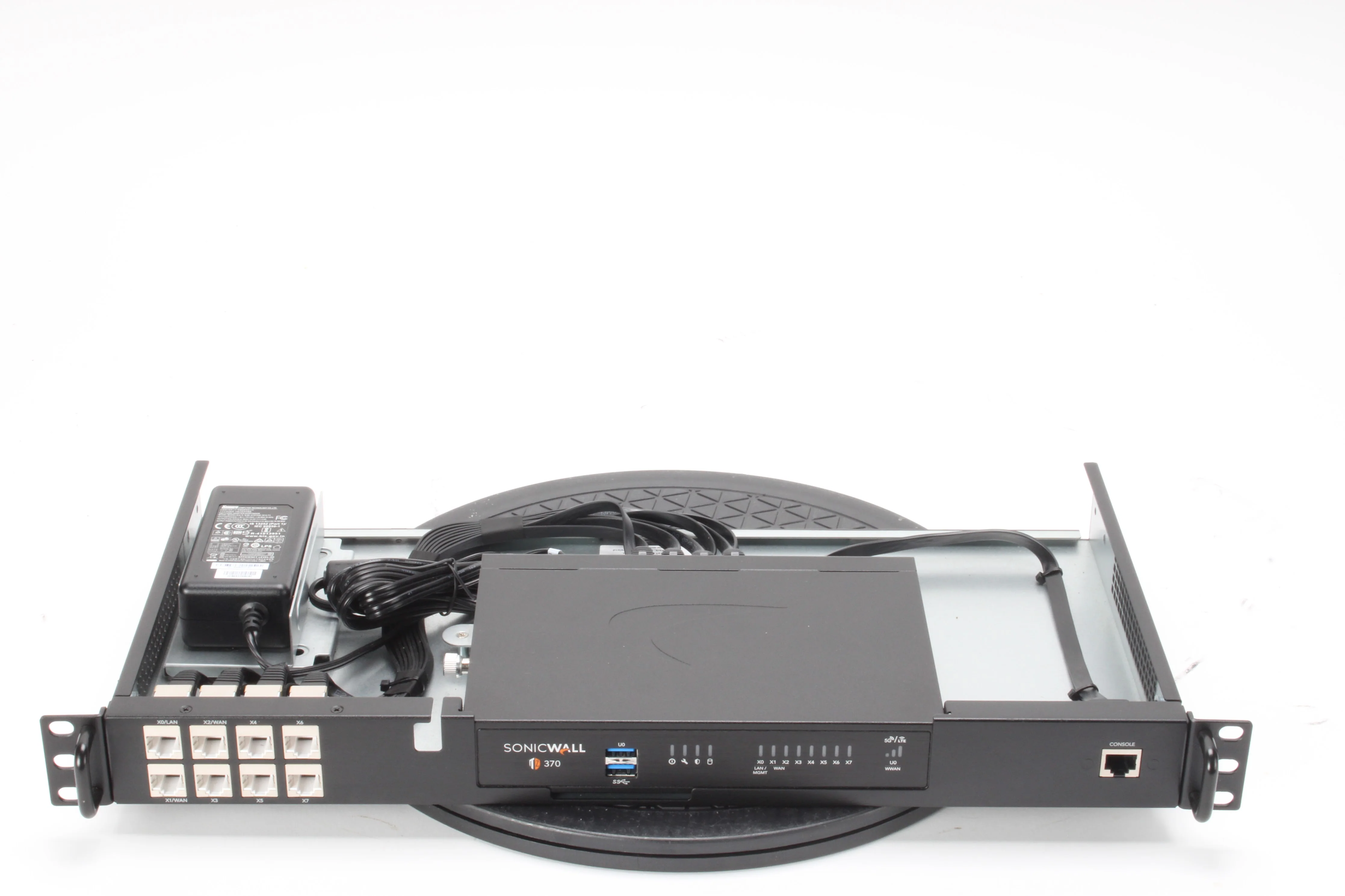SonicWall TZ370 Network Firewall Appliance W/ 1RU Rack Mount & Power Cable AS IS - Image 3