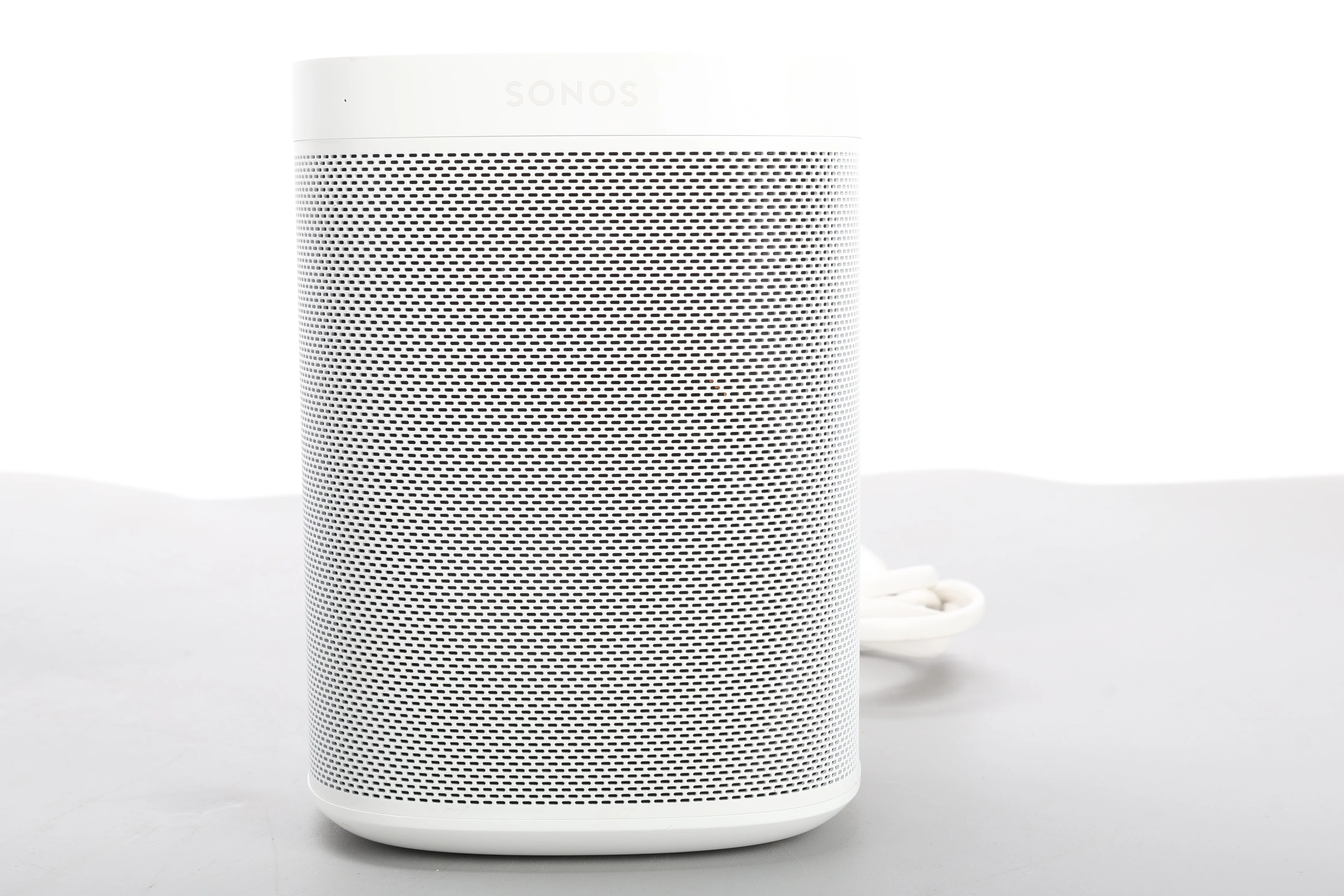 Sonos One A100 Voiced Controlled Smart Speaker White S2 With Power Cable - AS IS