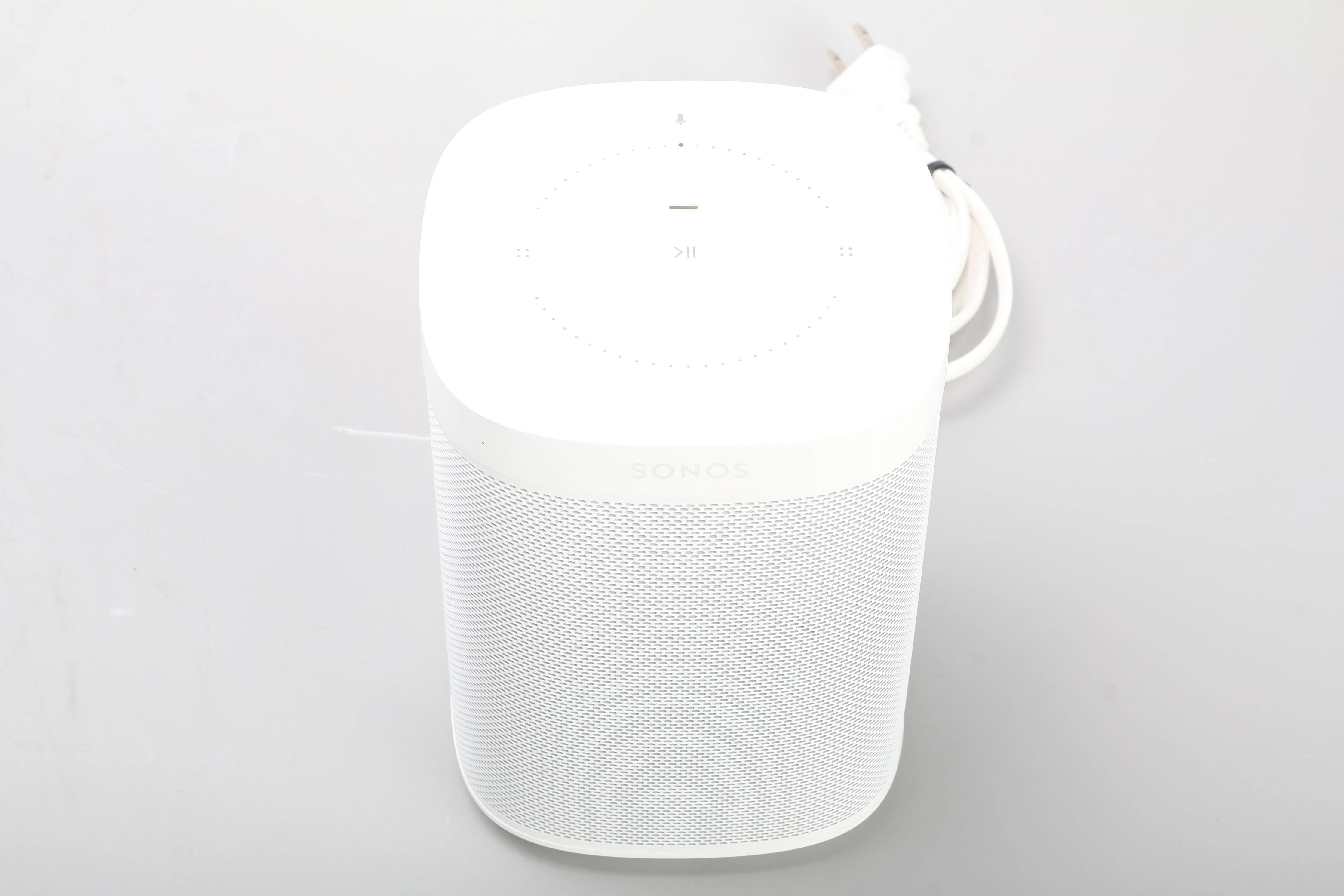 Sonos One A100 Voiced Controlled Smart Speaker White S2 With Power Cable - AS IS - Image 2
