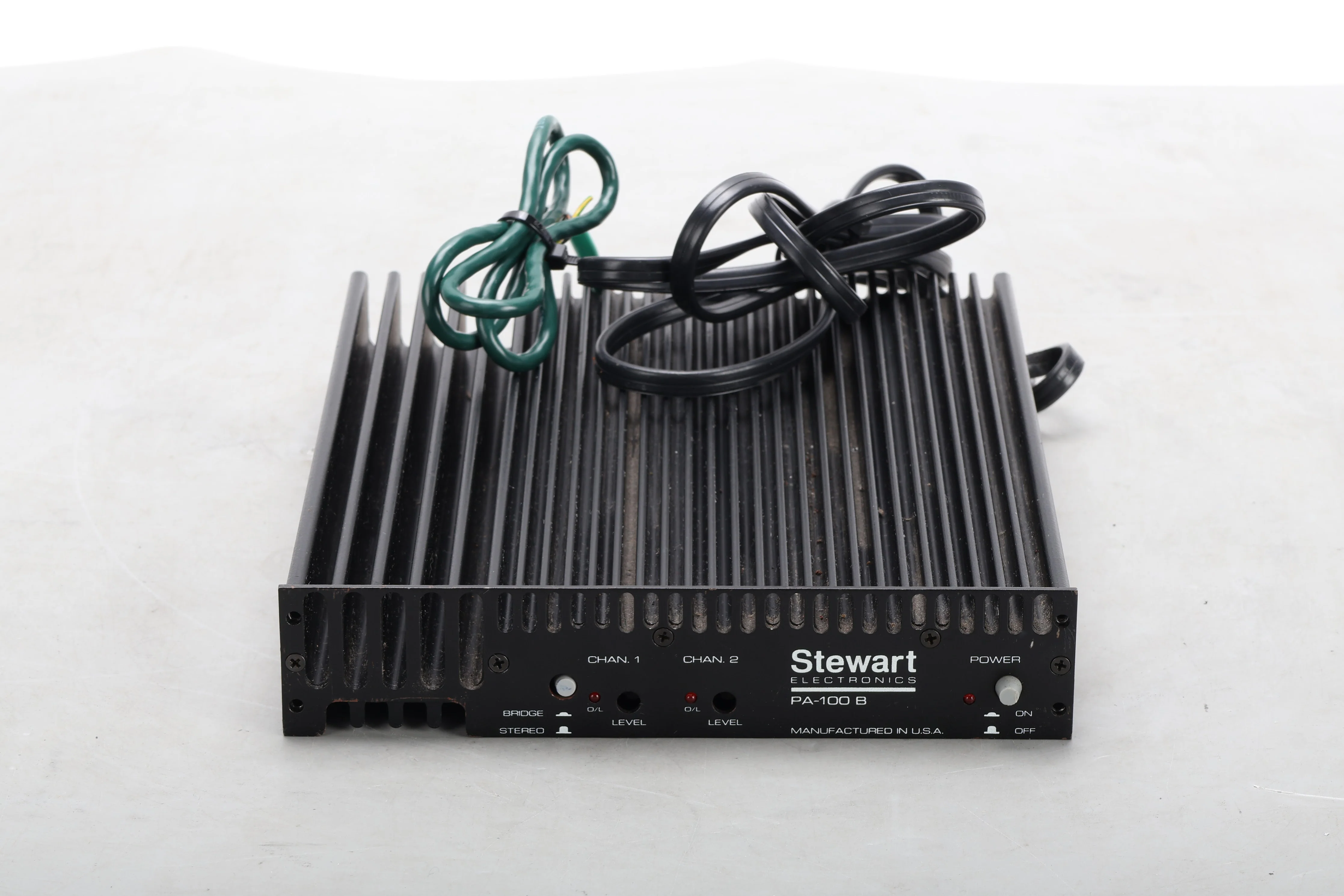 Stewart Audio PA-100 B 2-Channel Half Rack Amplifier - Fair Condition