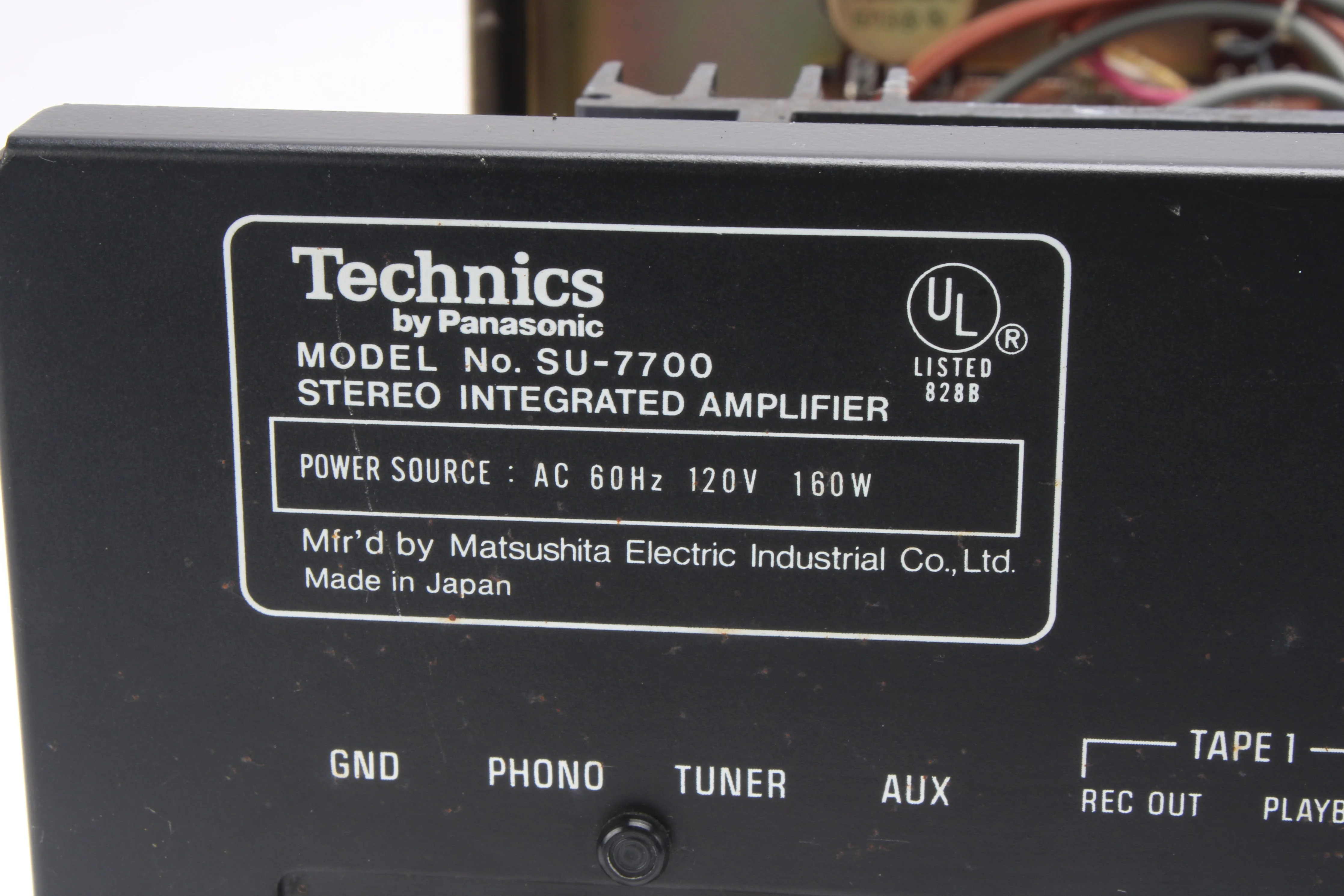 Technics SU-7700 Stereo Integrated Amplifier - AS IS - Image 4