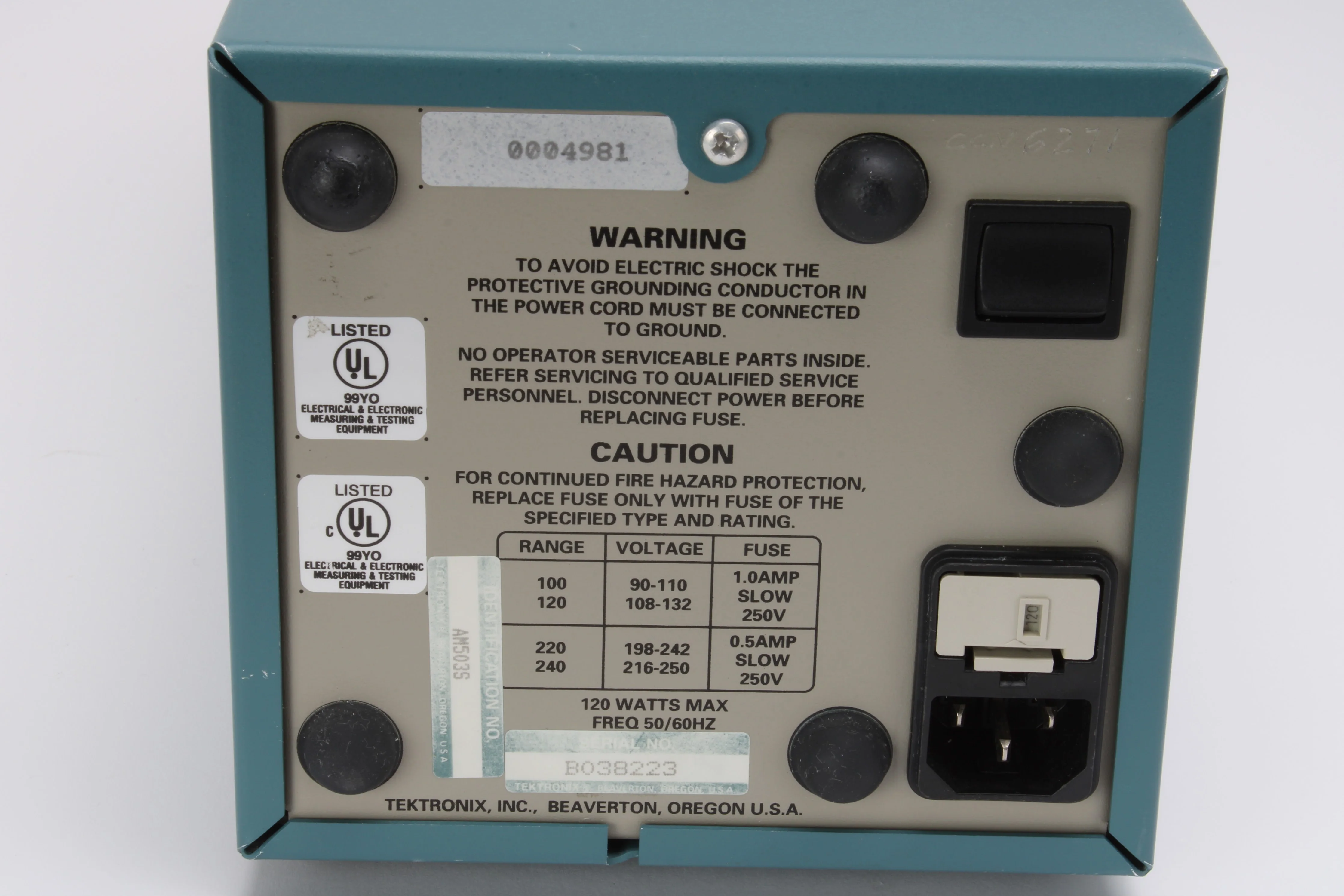 Tektronix TM502A Plug-In Mainframe w/ 2x AM 503B Current Probes Amplifier AM503B - Image 4